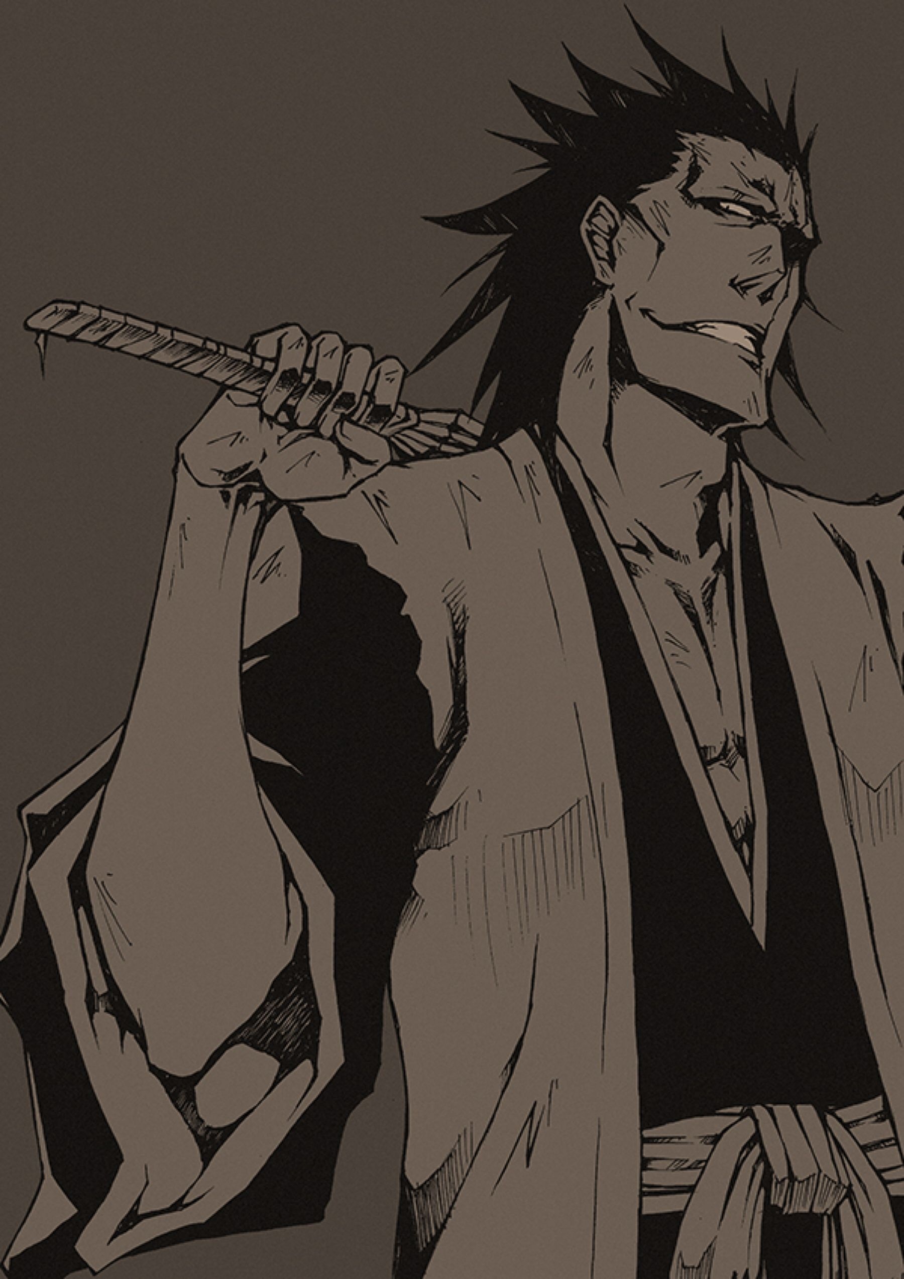 Kenpachi, Zaraki Kenpachi Bleach, Bleach captains, 1800x2550 HD Phone