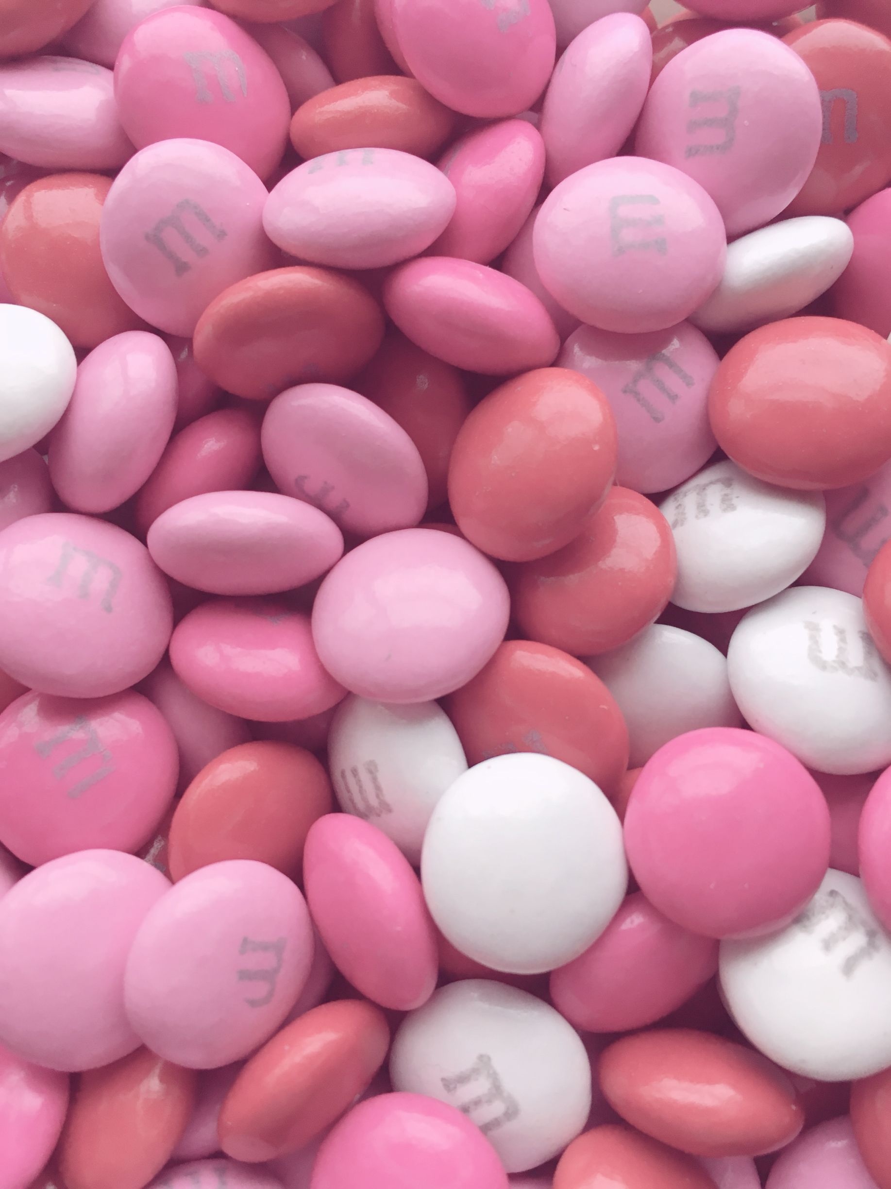 Valentine's M&M's, Baby pink aesthetic, Pastel pink elegance, Sweet romance, 1840x2450 HD Phone