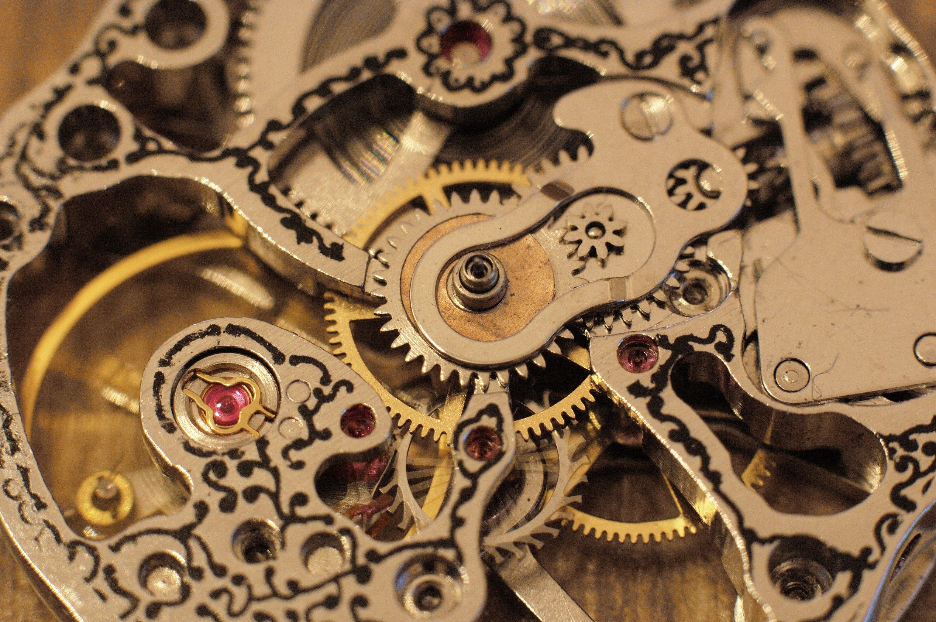 Watch gears, Wallpaper download, Mechanical precision, Visual appeal, 3080x2050 HD Desktop