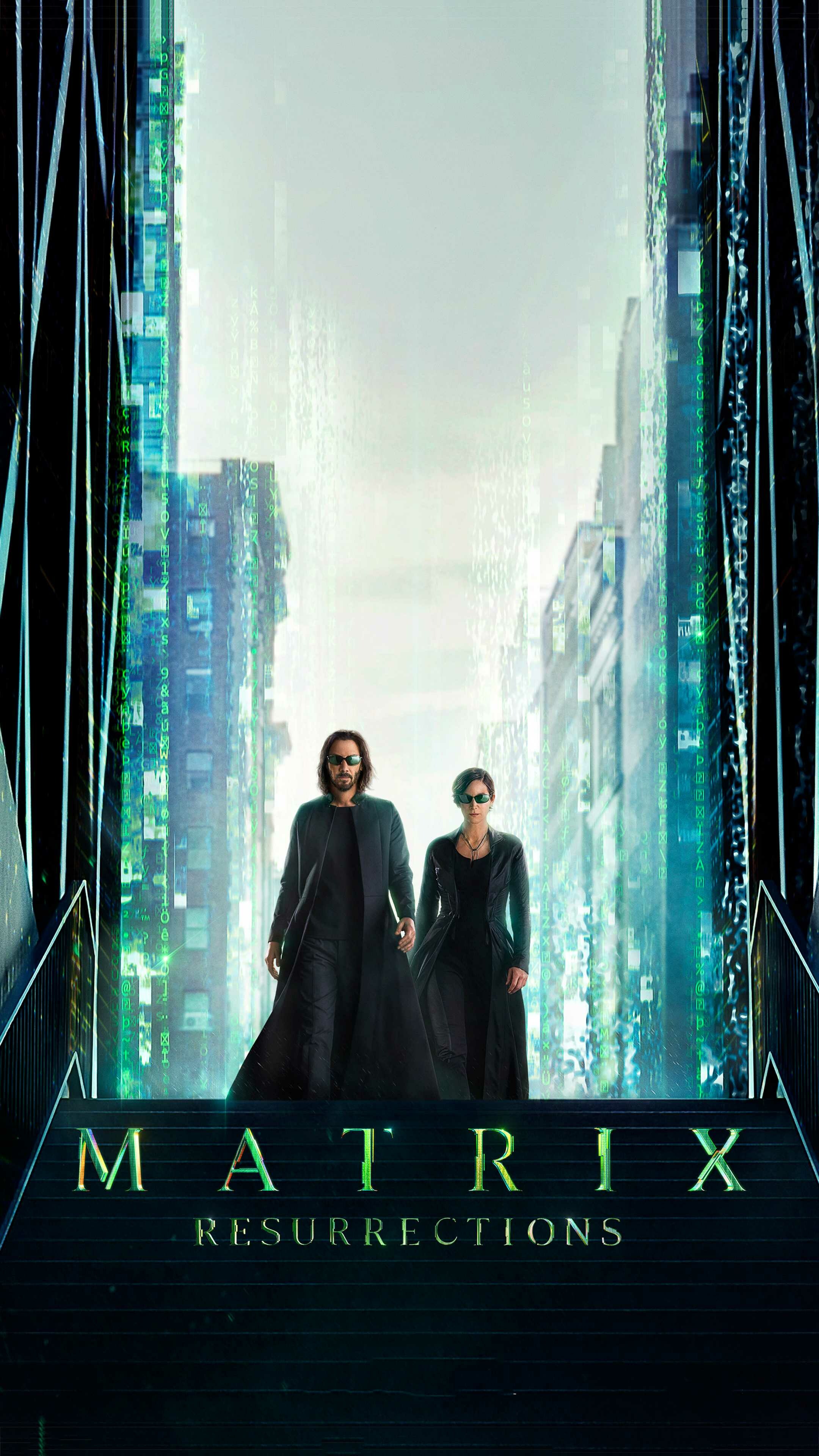 The Matrix Resurrections, Blockbuster film, Matrix wallpaper, Mind-bending visuals, 2160x3840 4K Phone