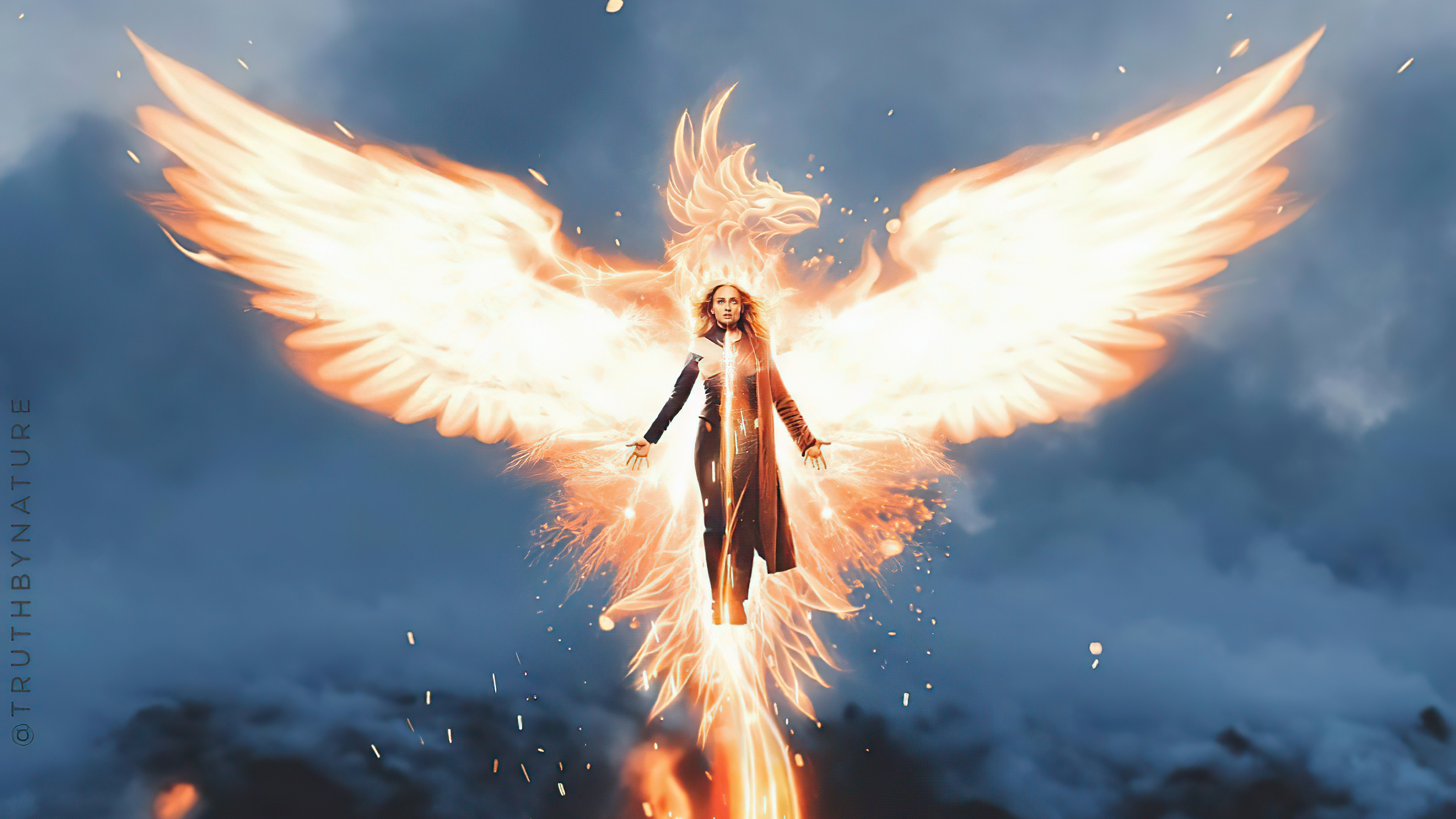 Sophie Turner, Phoenix, Phoenix fanart, Resolution, 3840x2160 4K Desktop