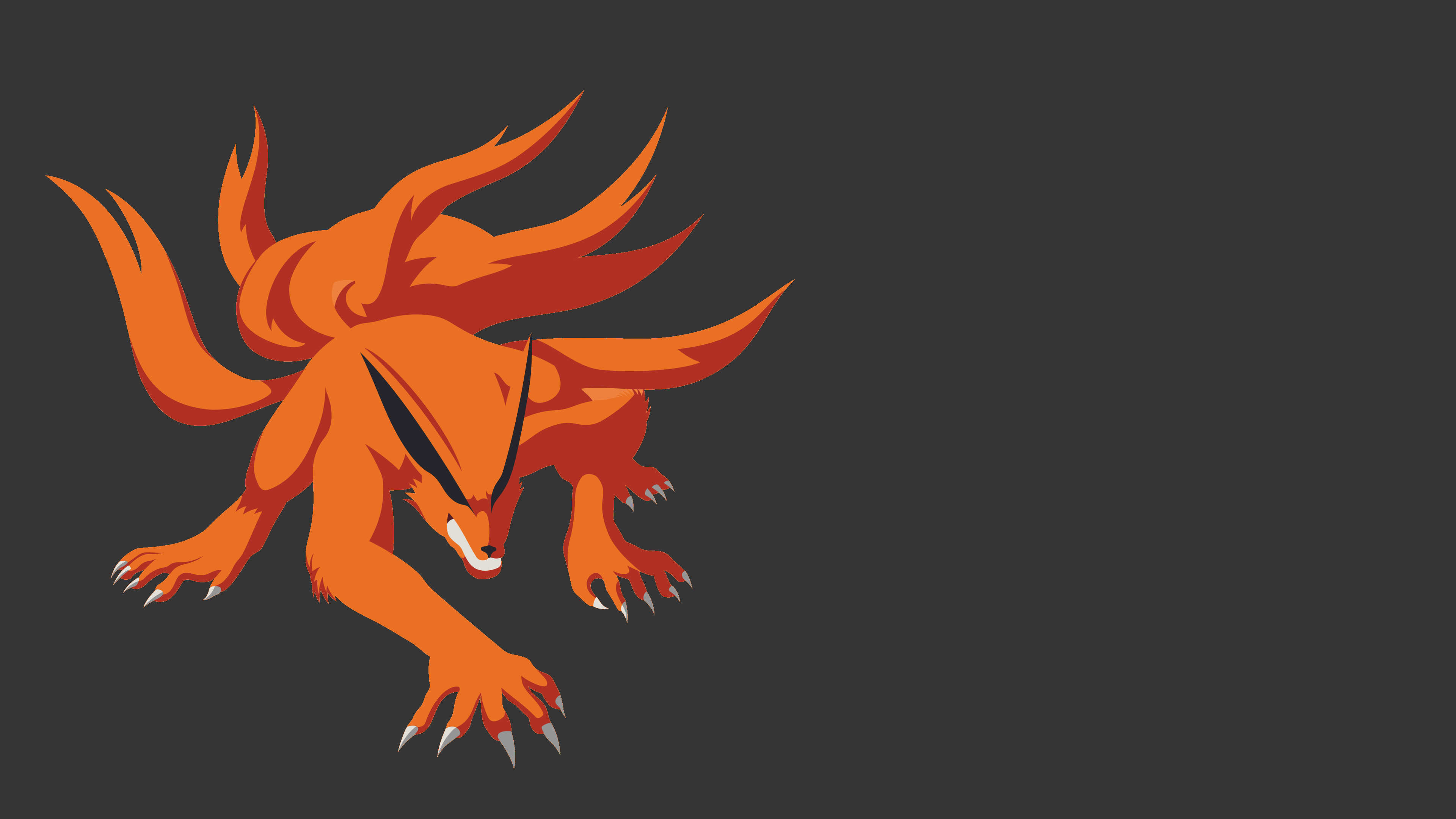 Kurama (Anime), Naruto's powerful ally, Majestic form, Collection of wallpapers, 3840x2160 4K Desktop