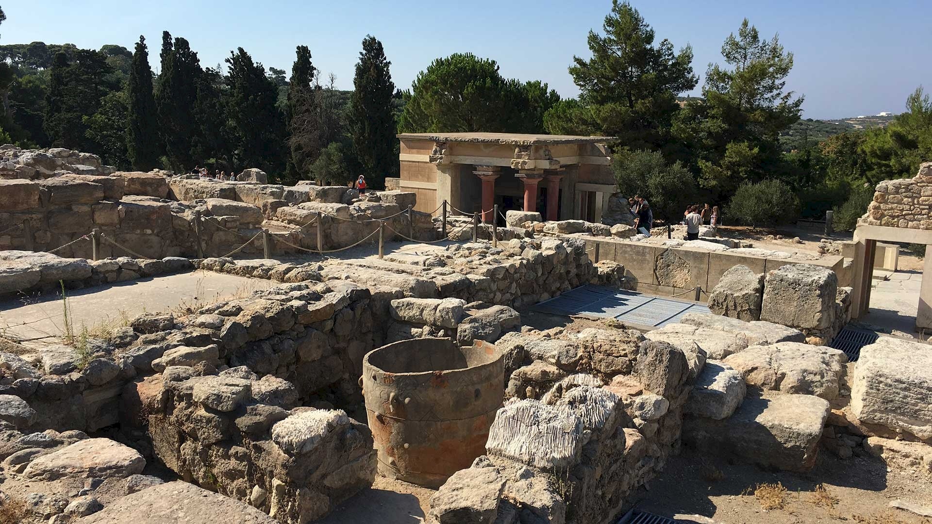 Knossos Palace, Mythical creature, Greek mythology, Ancient architectural marvel, 1920x1080 Full HD Desktop