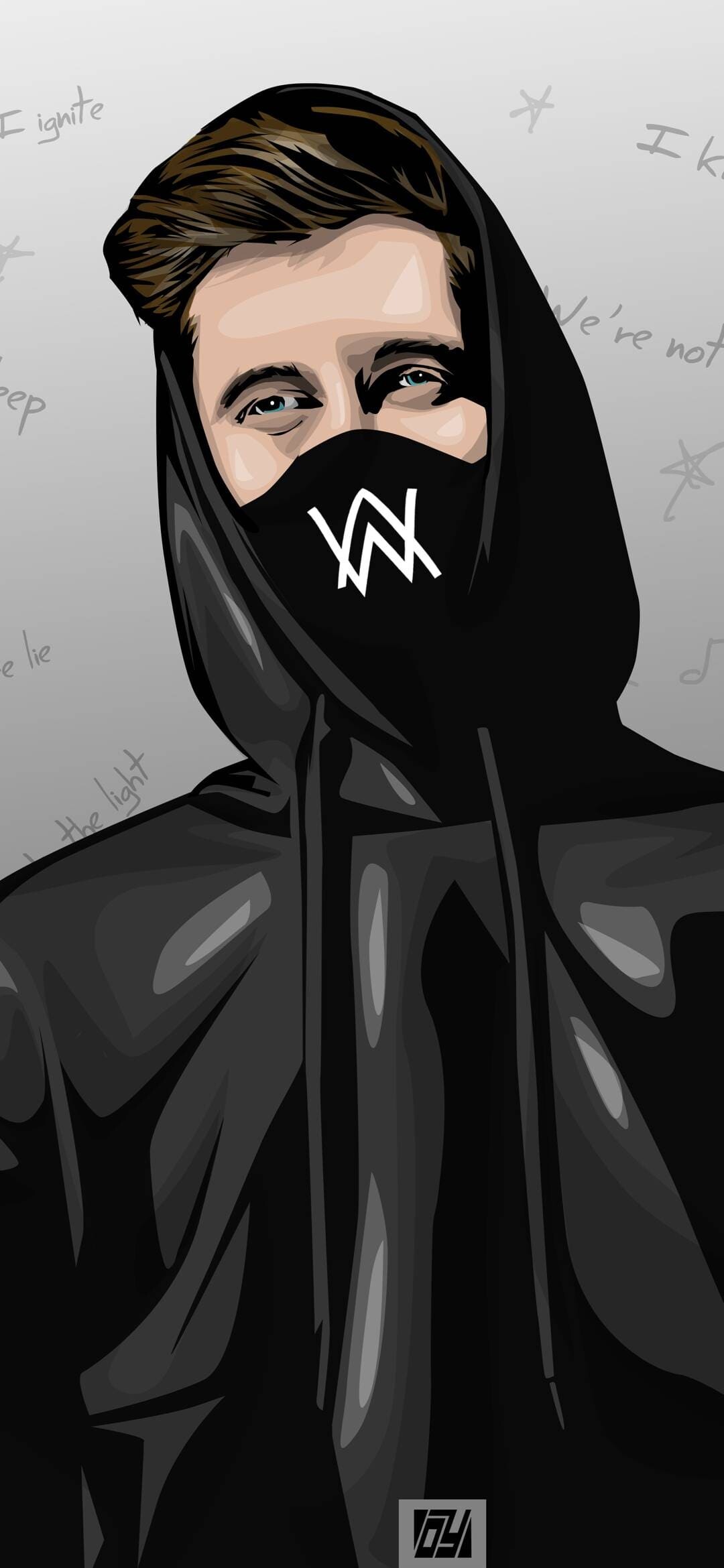 Alan Walker, Top 20 wallpapers, Unique Alan Walker designs, Creative artwork, 1080x2340 HD Phone