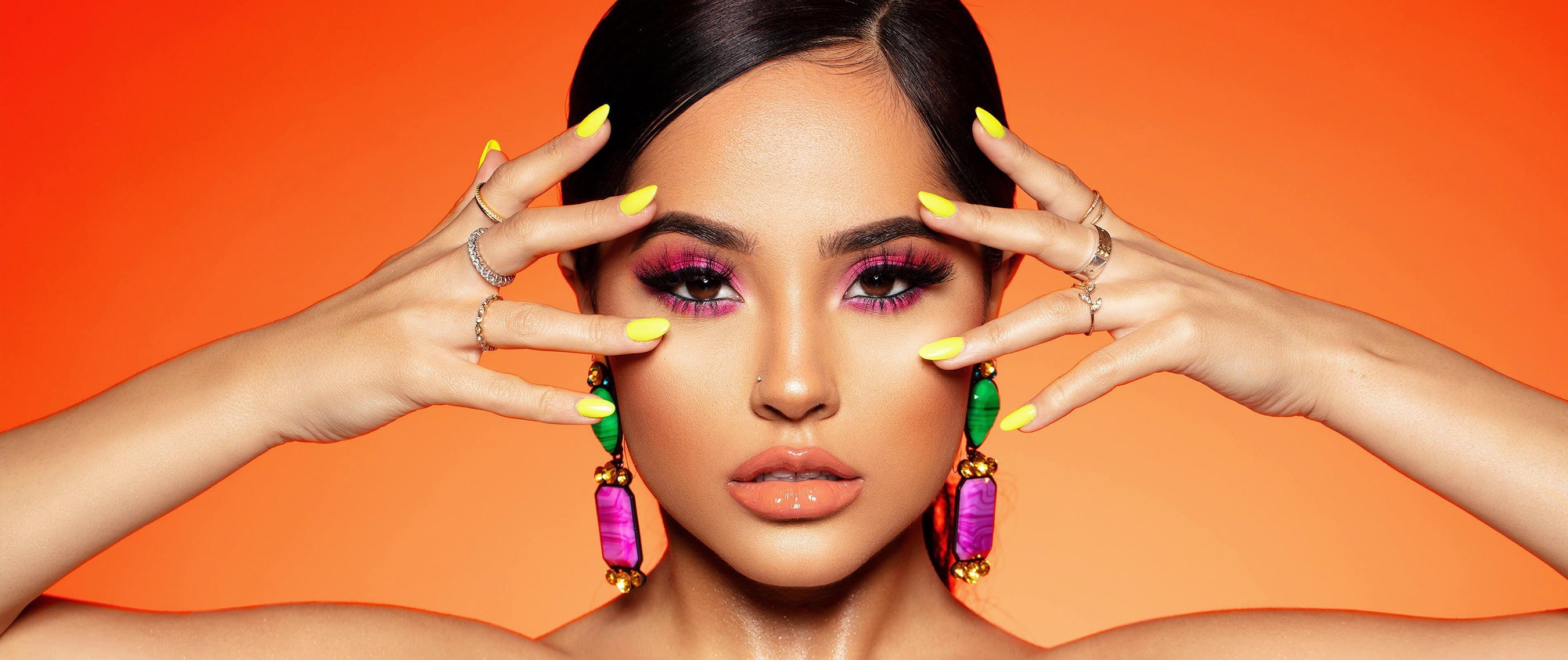 Becky G, HD wallpaper, Background image, 2700x1140 Dual Screen Desktop