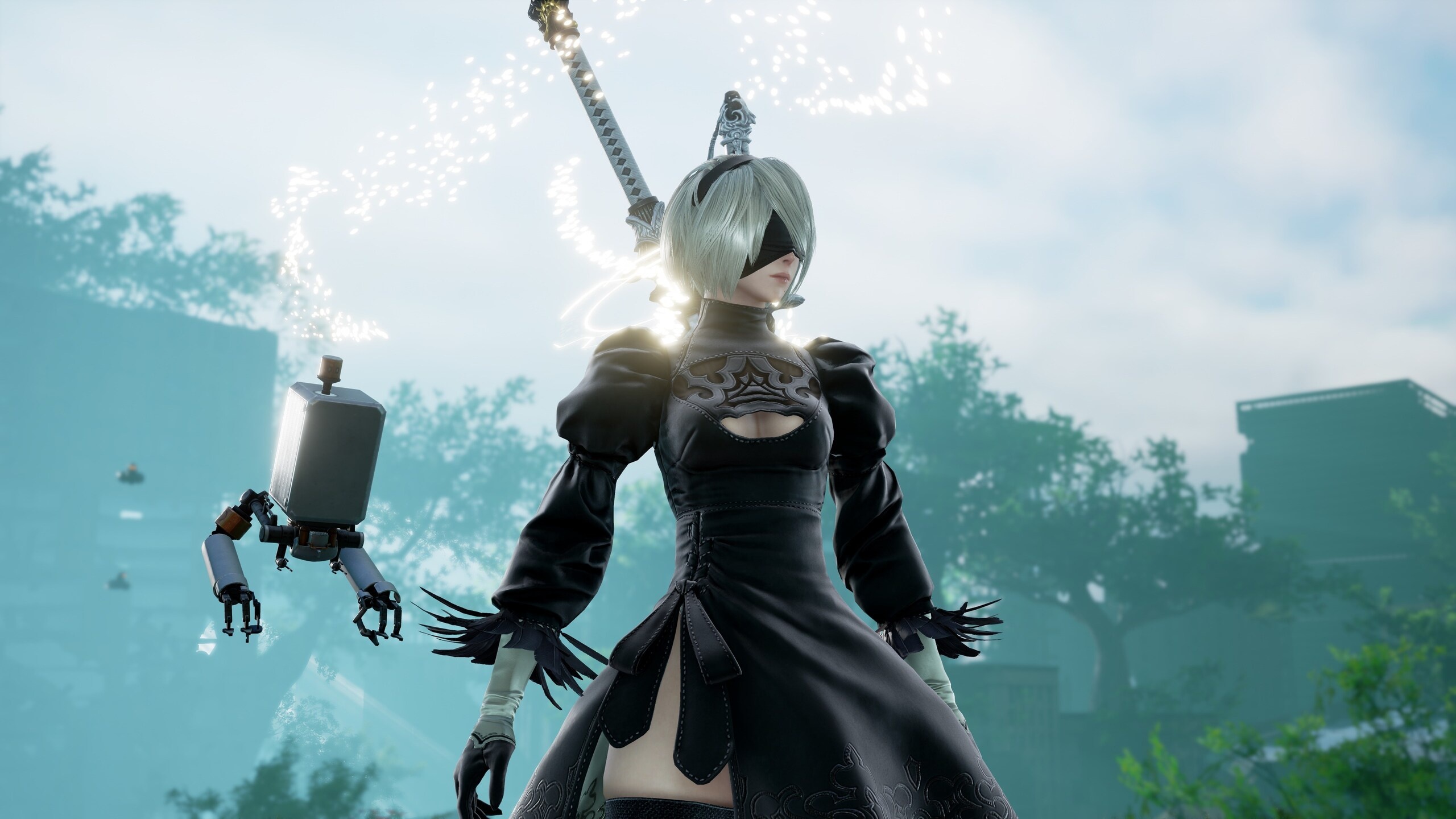 2B, Pod 042, NieR: Automata, HD Desktop wallpaper