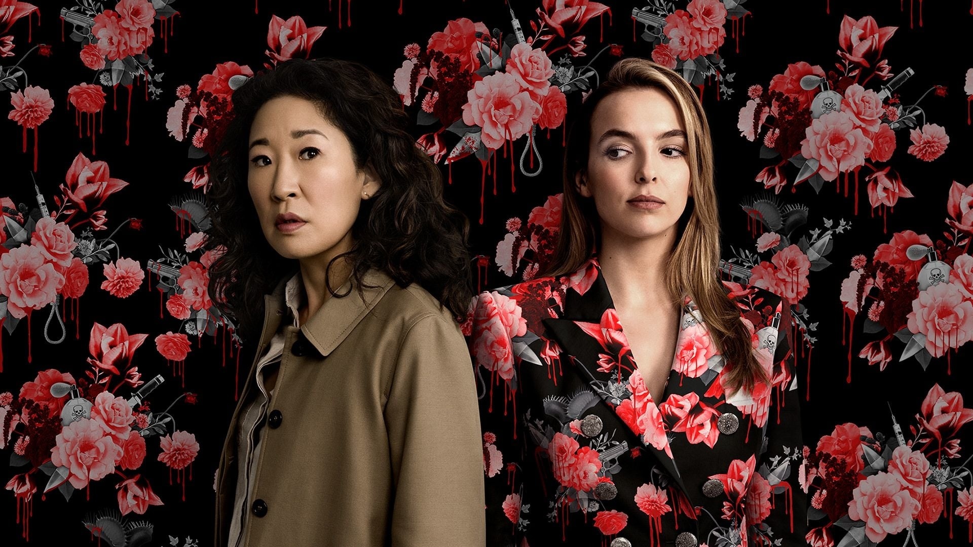 Killing Eve, Villanelle, Fashion women, Actress Sandra Oh, 1920x1080 Full HD Desktop