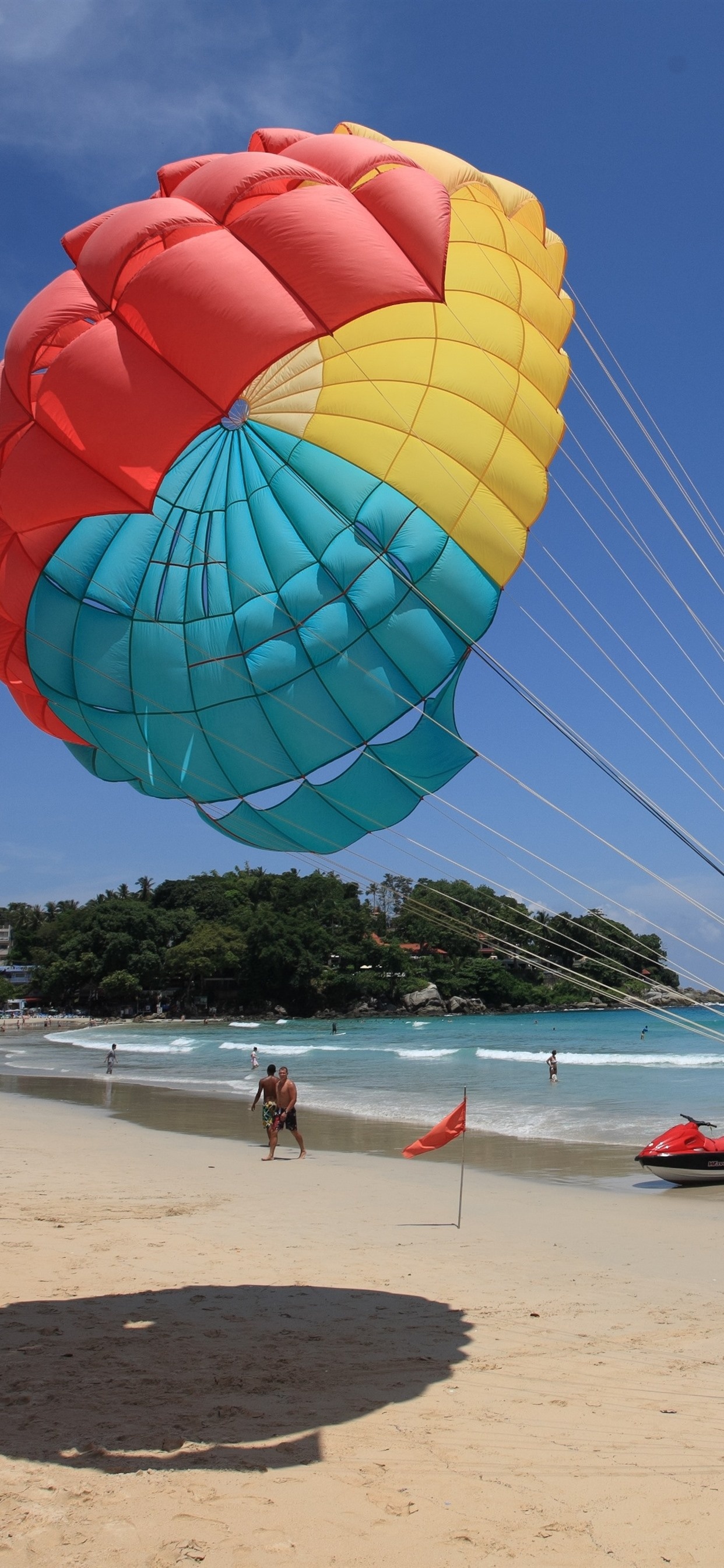 Parachute thrill, Live wallpaper, Ryan Anderson creation, Adrenaline rush, 1250x2690 HD Phone