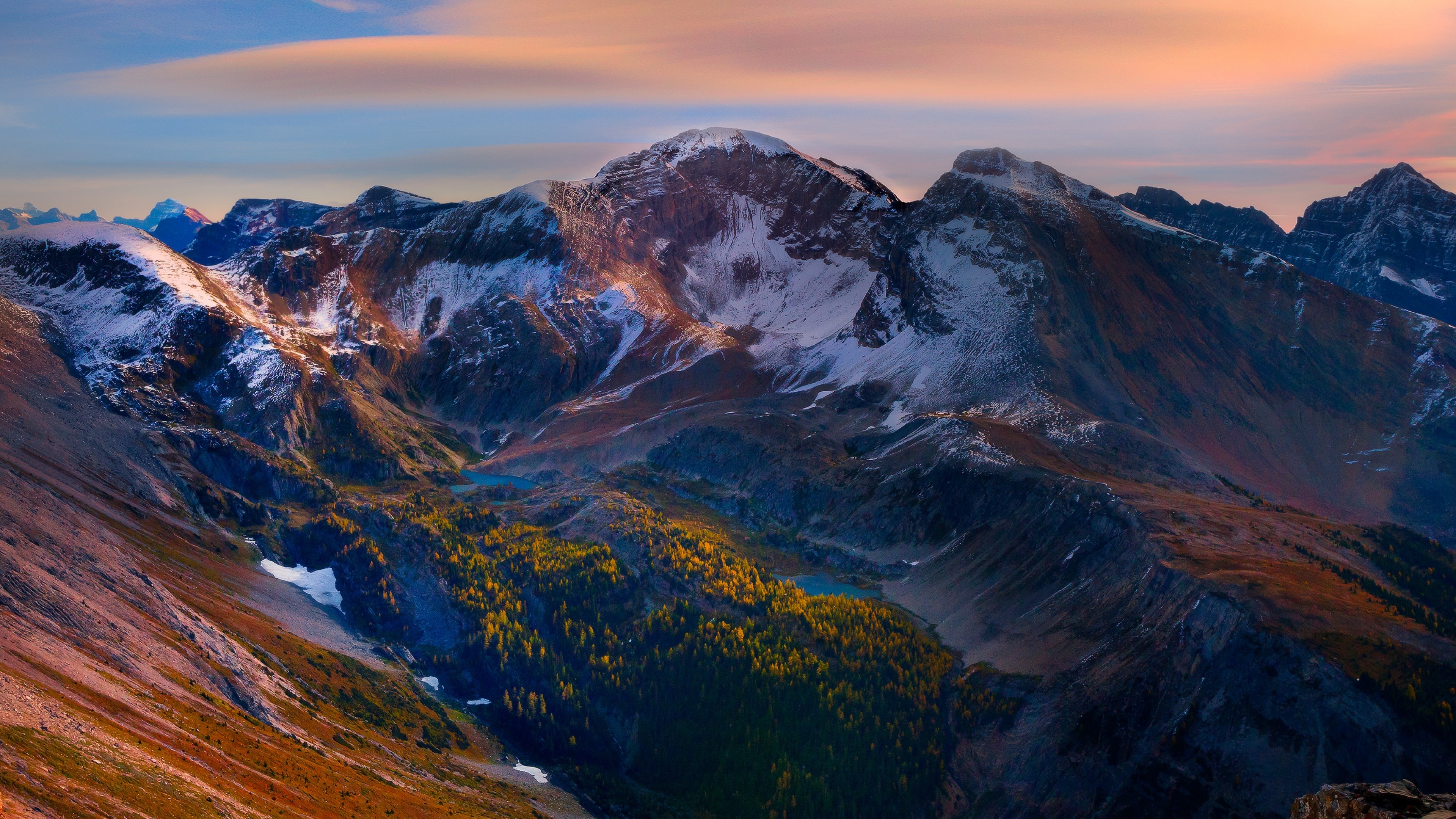 Mountain peaks, Scenery Wallpaper, 3840x2160 4K Desktop