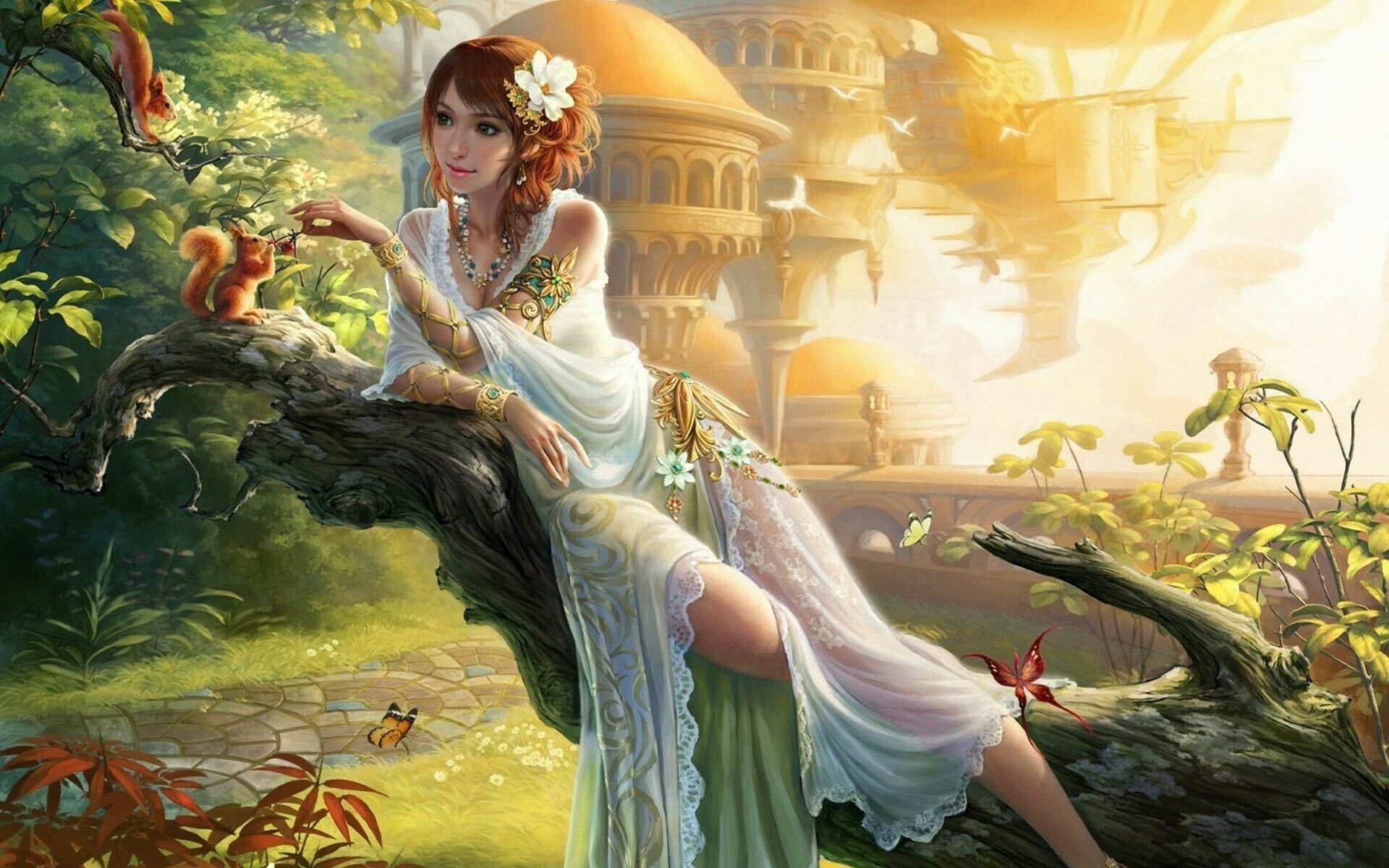 Angels and fairies, Heavenly creatures, Divine beauty, Mythical realm, 1920x1200 HD Desktop
