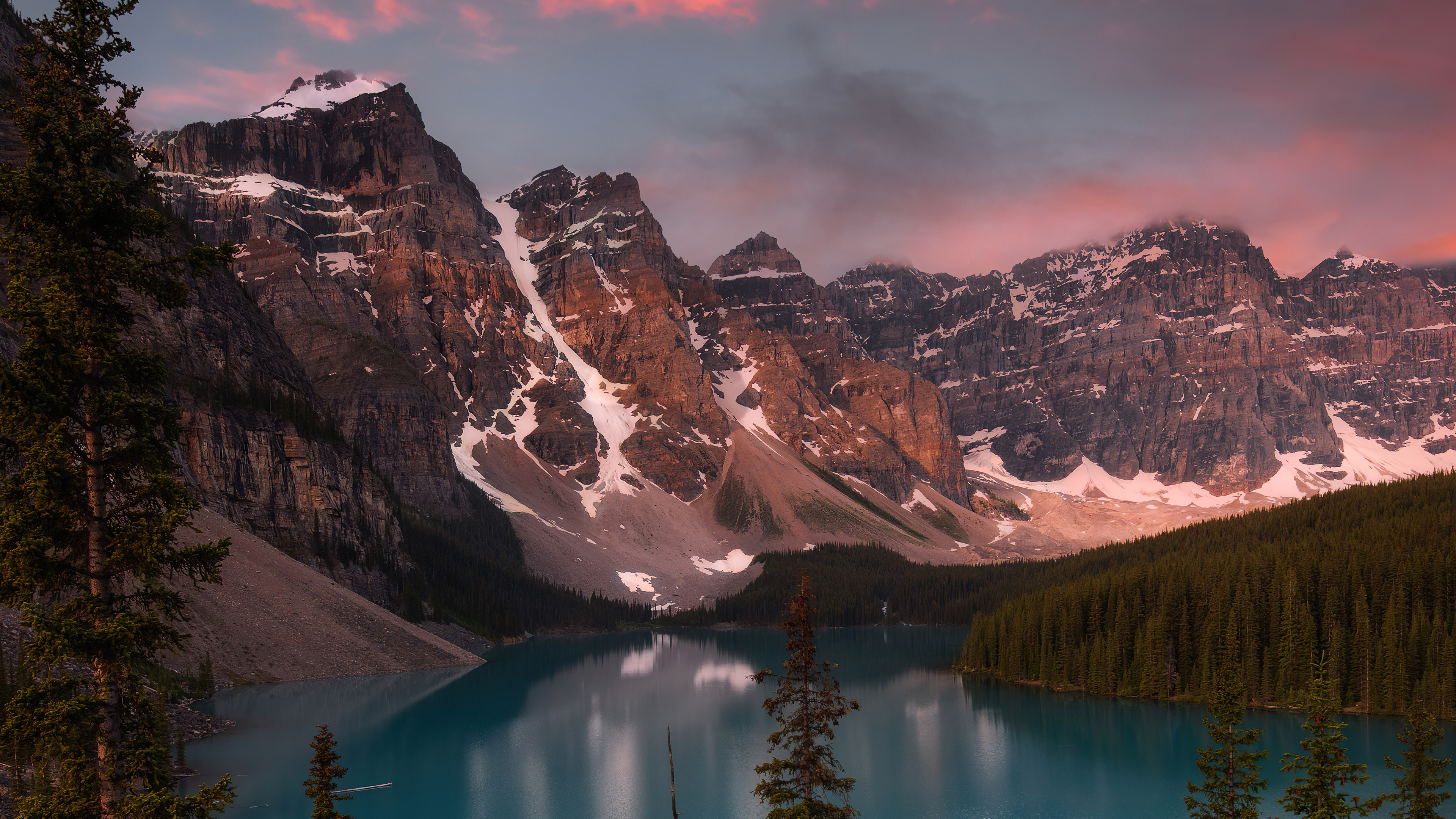 Moraine Lake 4k, HD, 3840x2160 4K Desktop