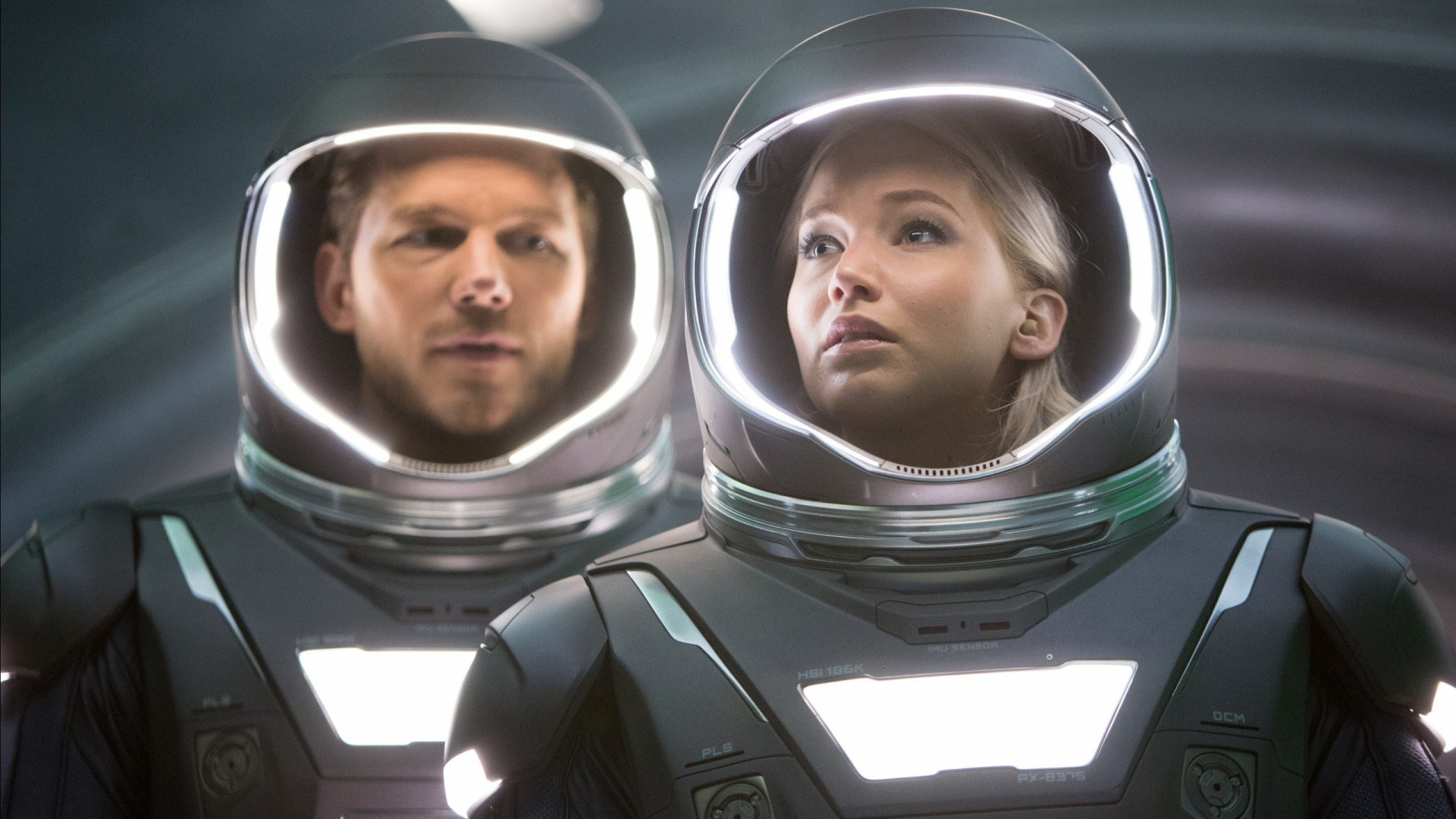 Passengers movie, Jennifer Lawrence, Chris Pratt, Space romance, 1920x1080 Full HD Desktop