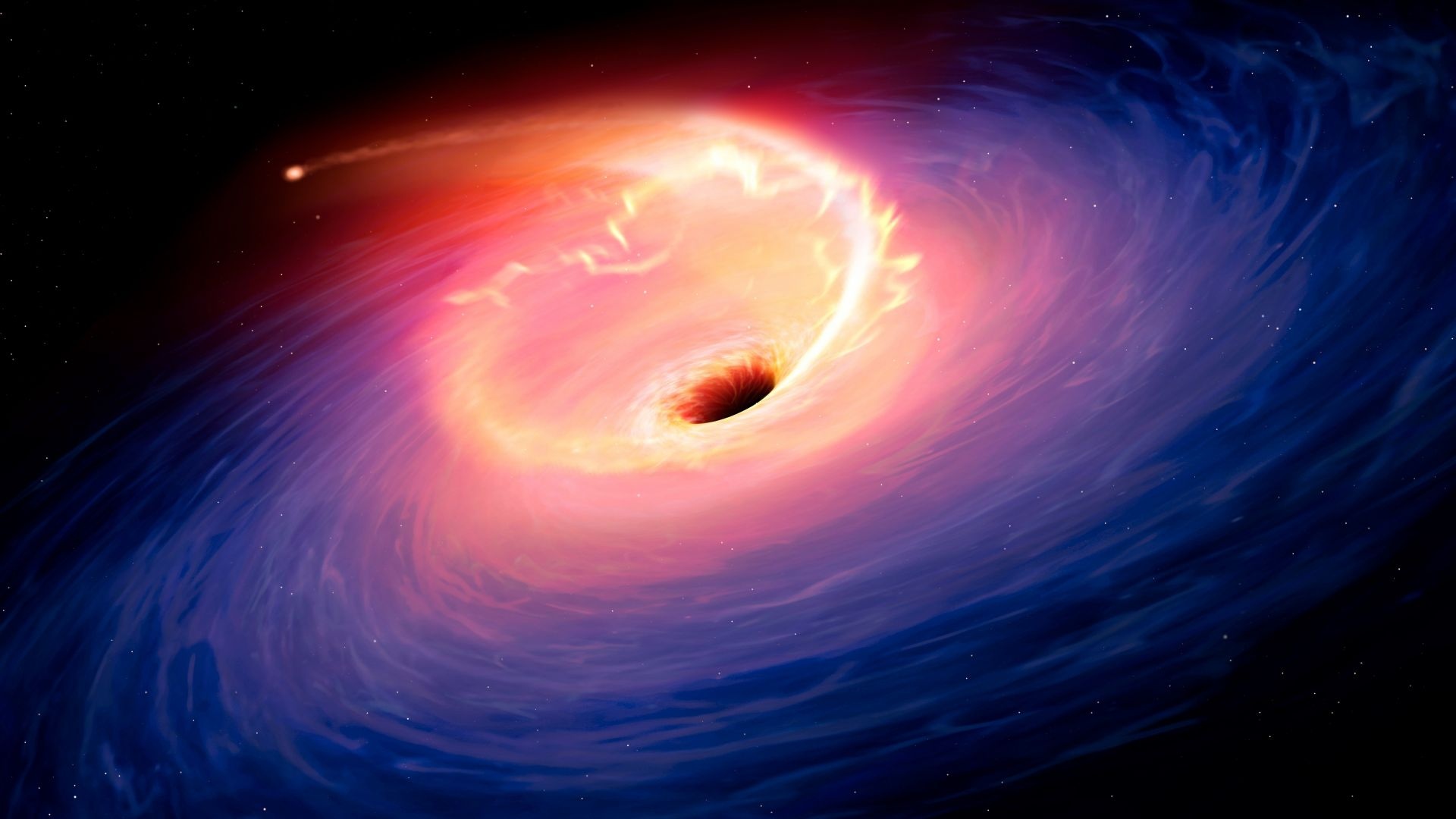 Black hole, Swirls Wallpaper, 1920x1080 Full HD Desktop