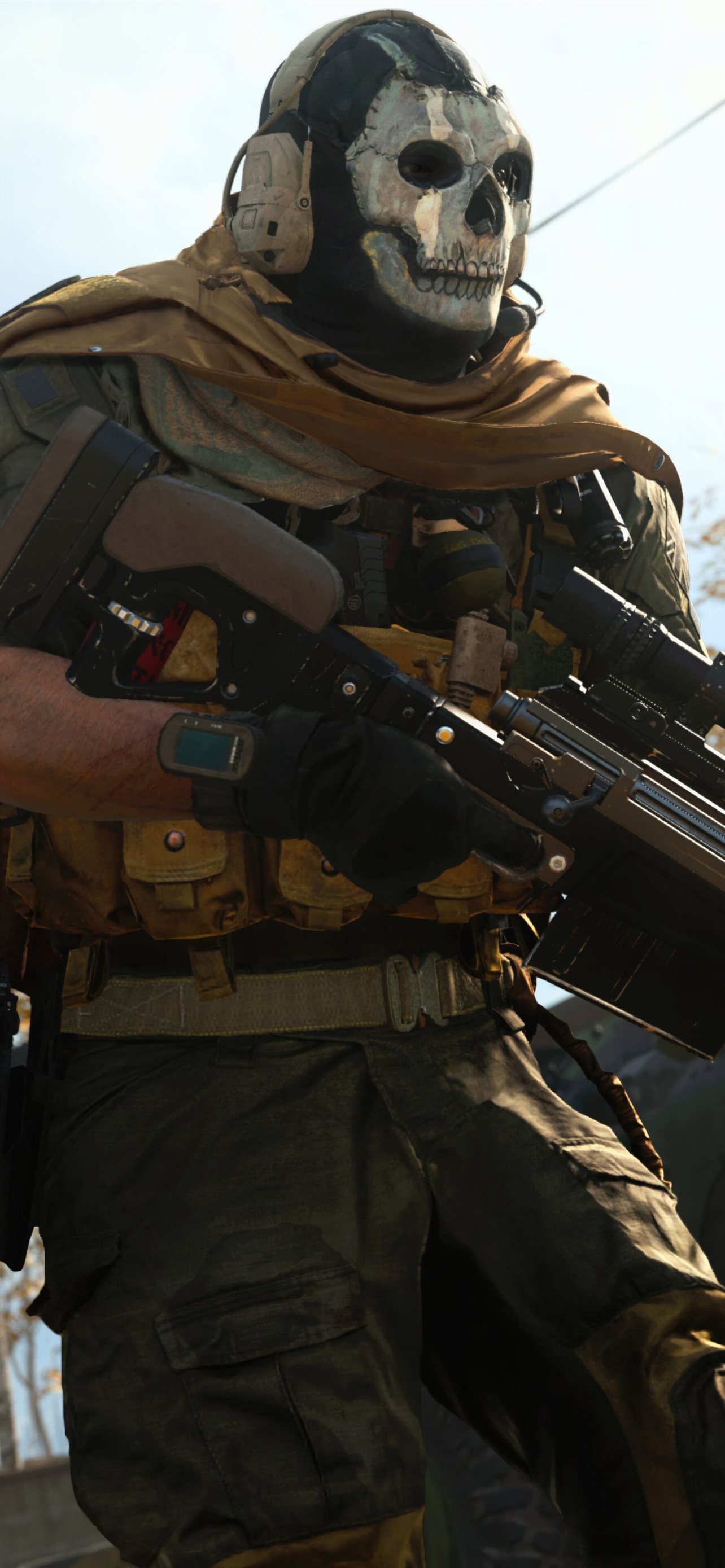 Simon Ghost Riley, Call of Duty Modern Warfare II, Tactical sniper rifle, HD Phone wallpaper