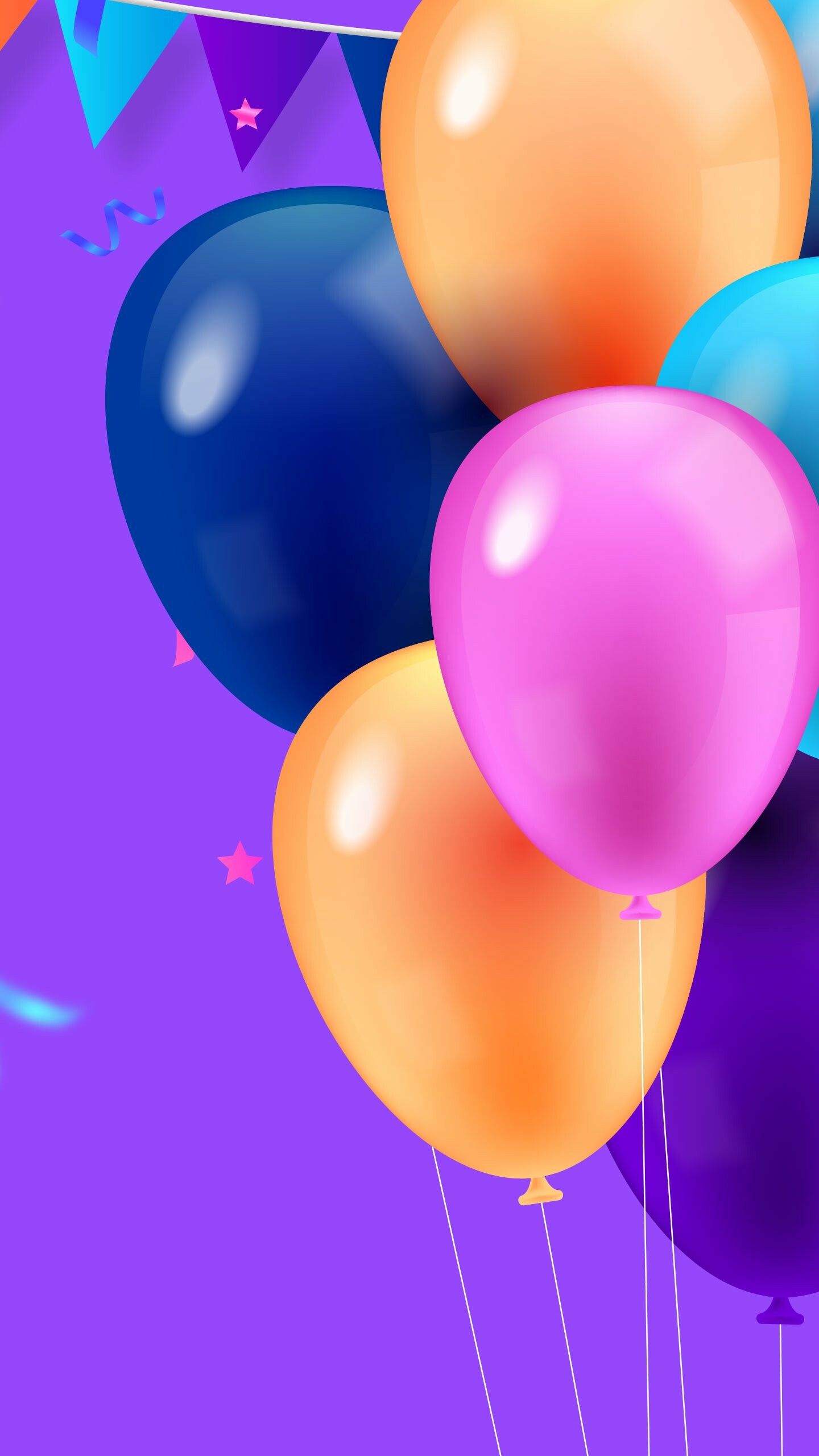 Balloon colours, Wallpaper, 1440x2560 HD Phone