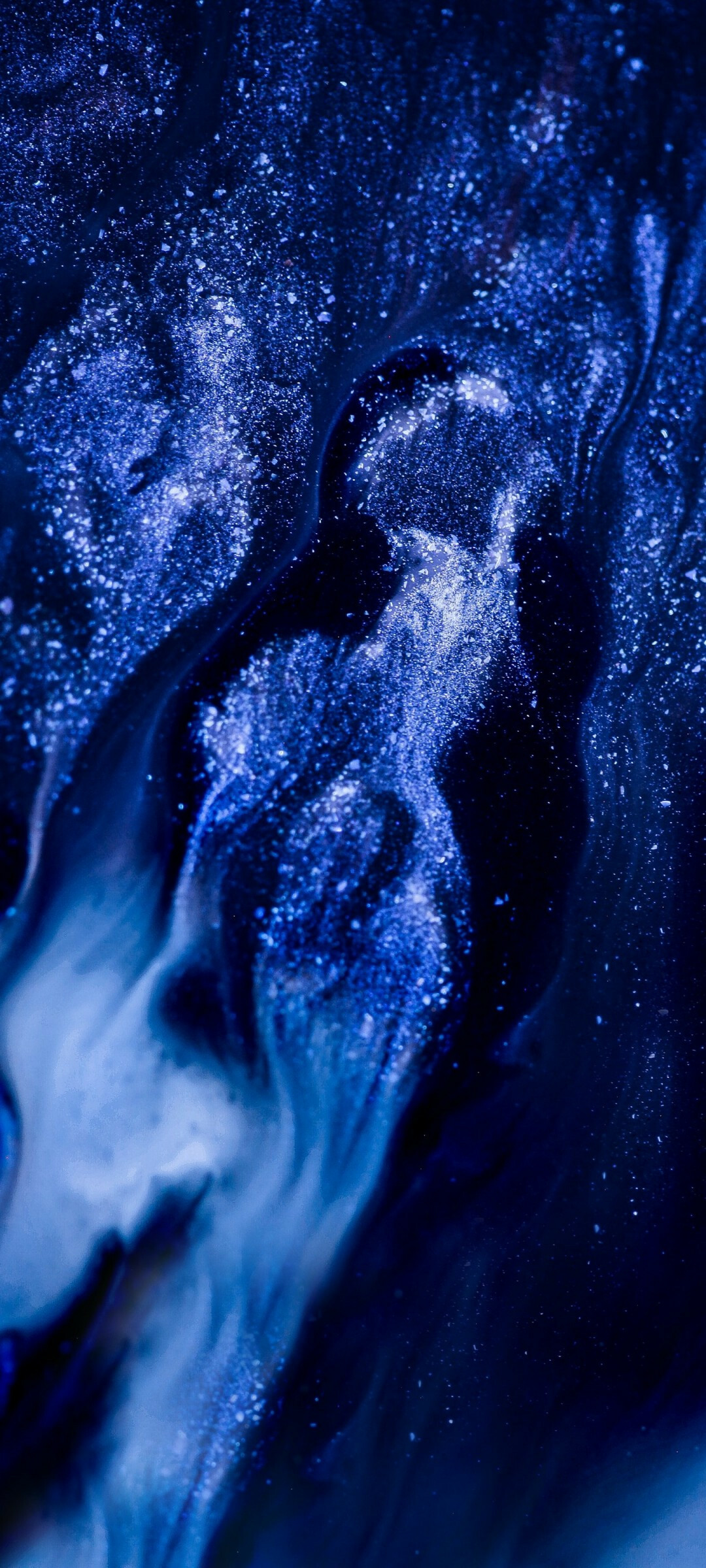 Blue glitter, Glowing wallpapers, Samsung Galaxy Note 20, Xiaomi Mi 10T Pro, 1080x2400 HD Phone