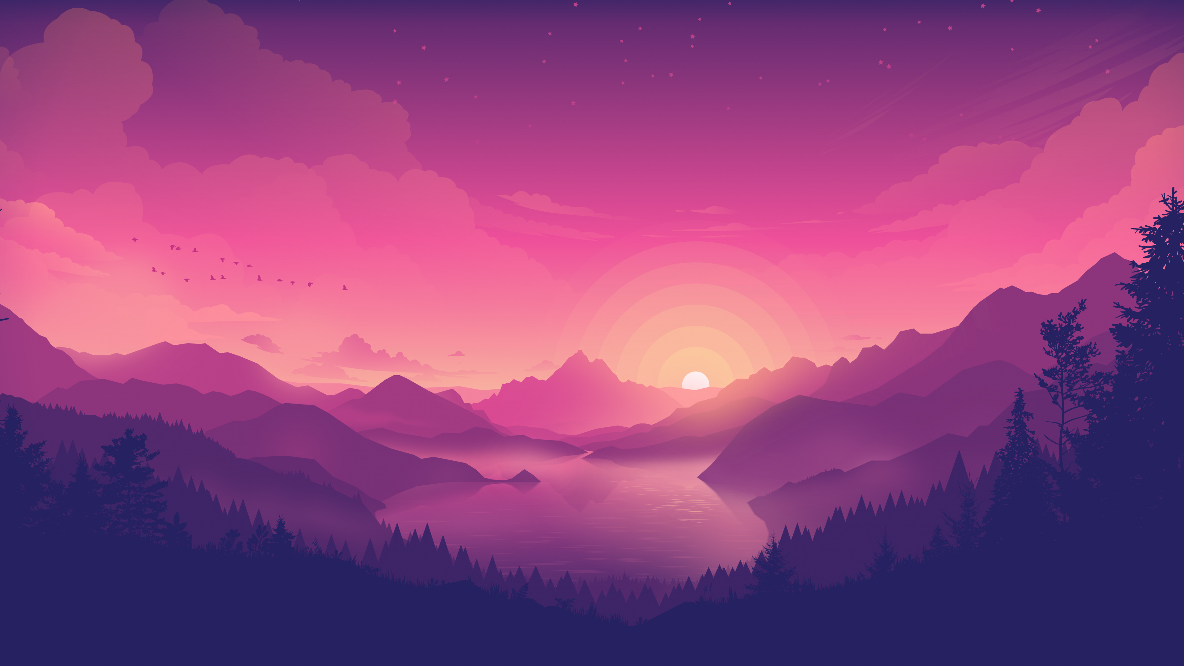 Sunset, Cool Girly Wallpaper, 3840x2160 4K Desktop