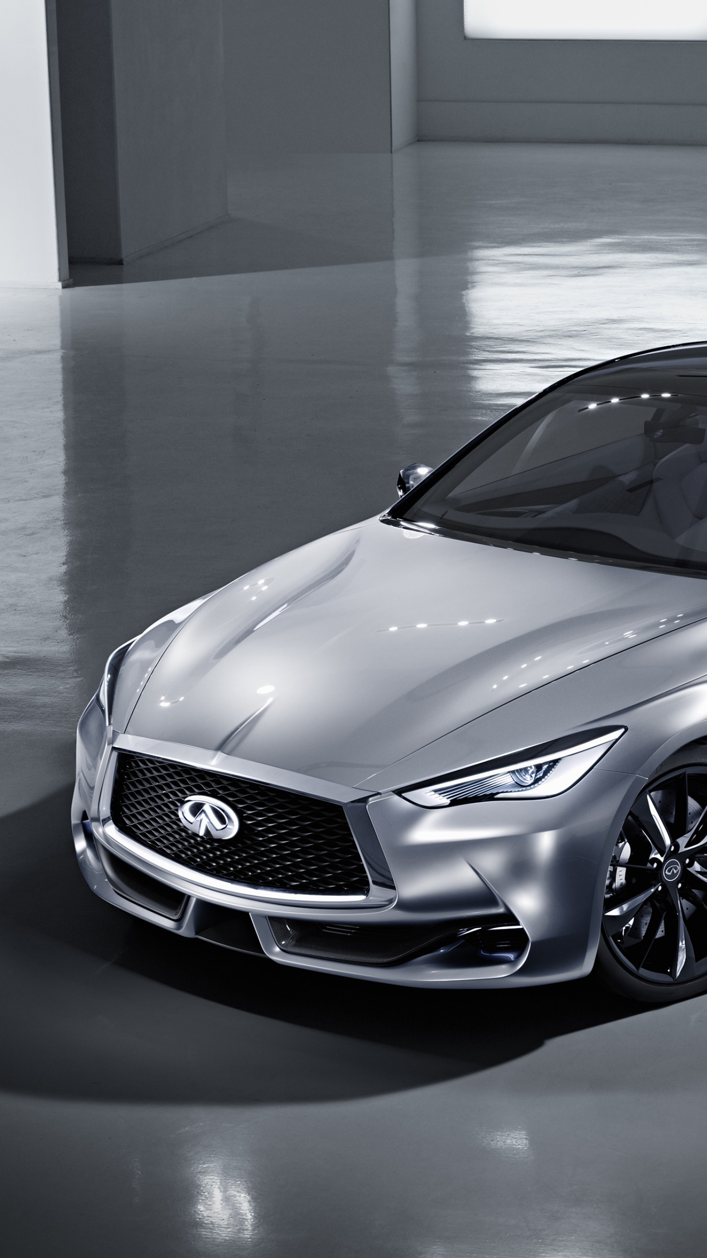 Infiniti Q60, Wallpaper, Infiniti sports car, Frankfurt 2015, 1440x2560 HD Phone