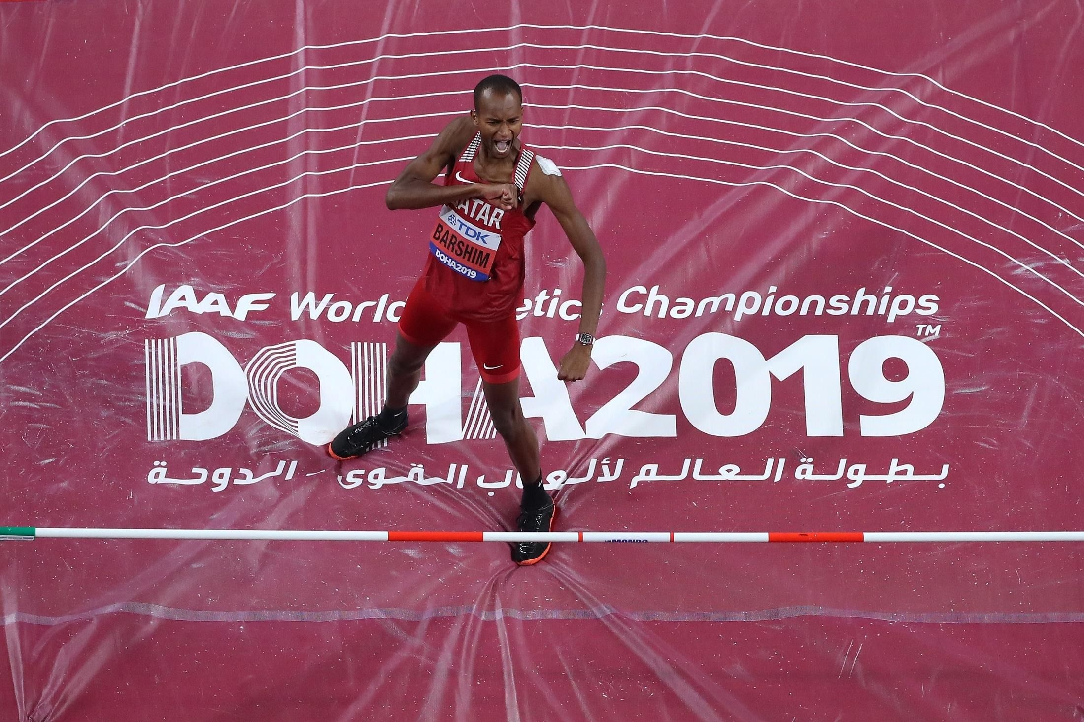 Mutaz Essa Barshim, Incredible friendship, Shared gold story, Inspirational success, 2200x1470 HD Desktop