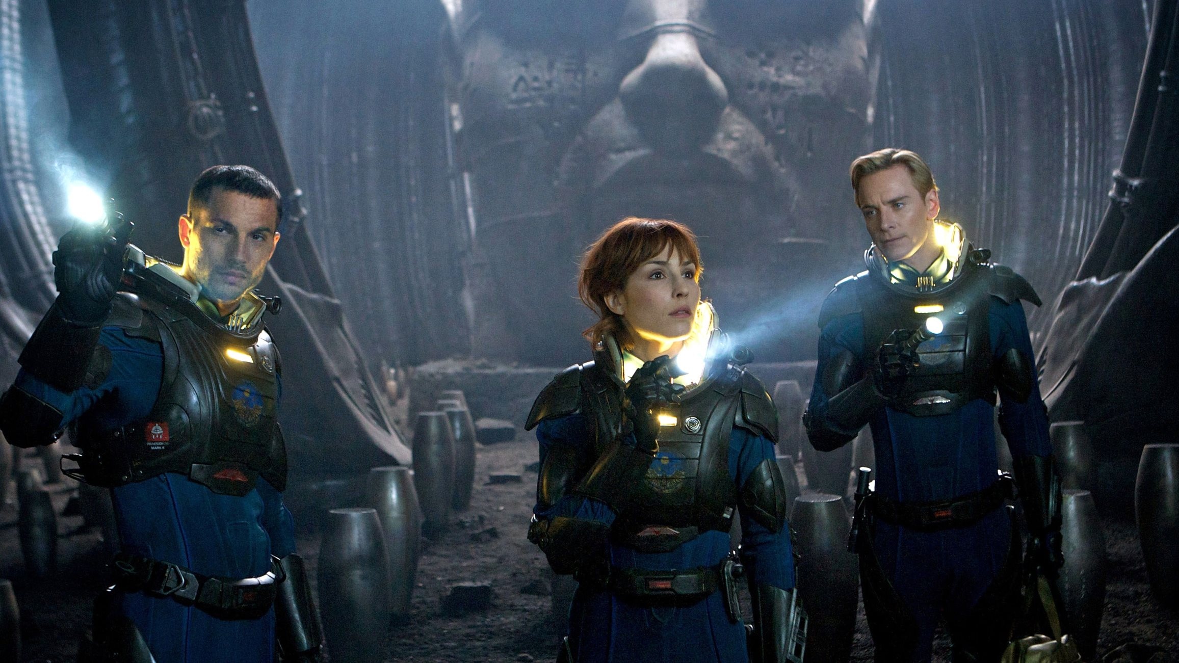 Noomi Rapace, Prometheus, Dark secrets, Intriguing sci-fi, 2320x1310 HD Desktop