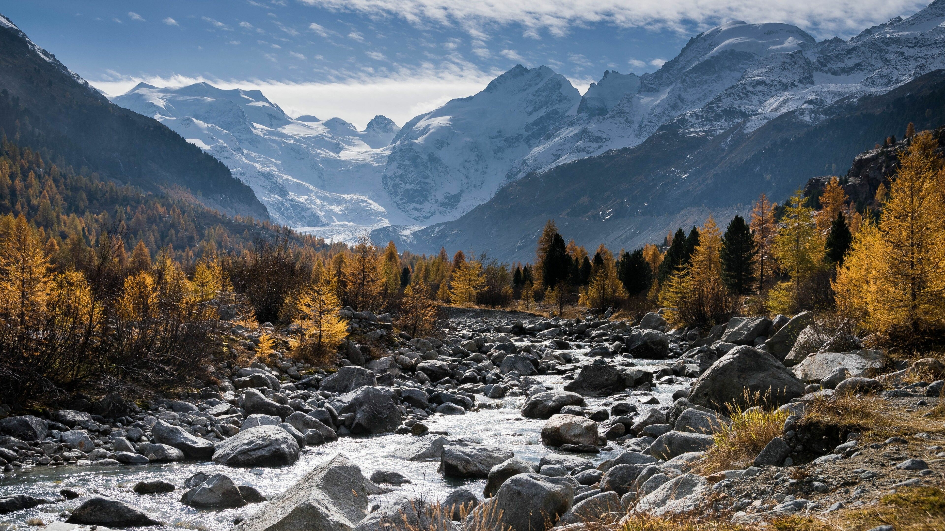 Majestic peaks, Nature's beauty, Serene landscapes, Mountain scenery, 3840x2160 4K Desktop