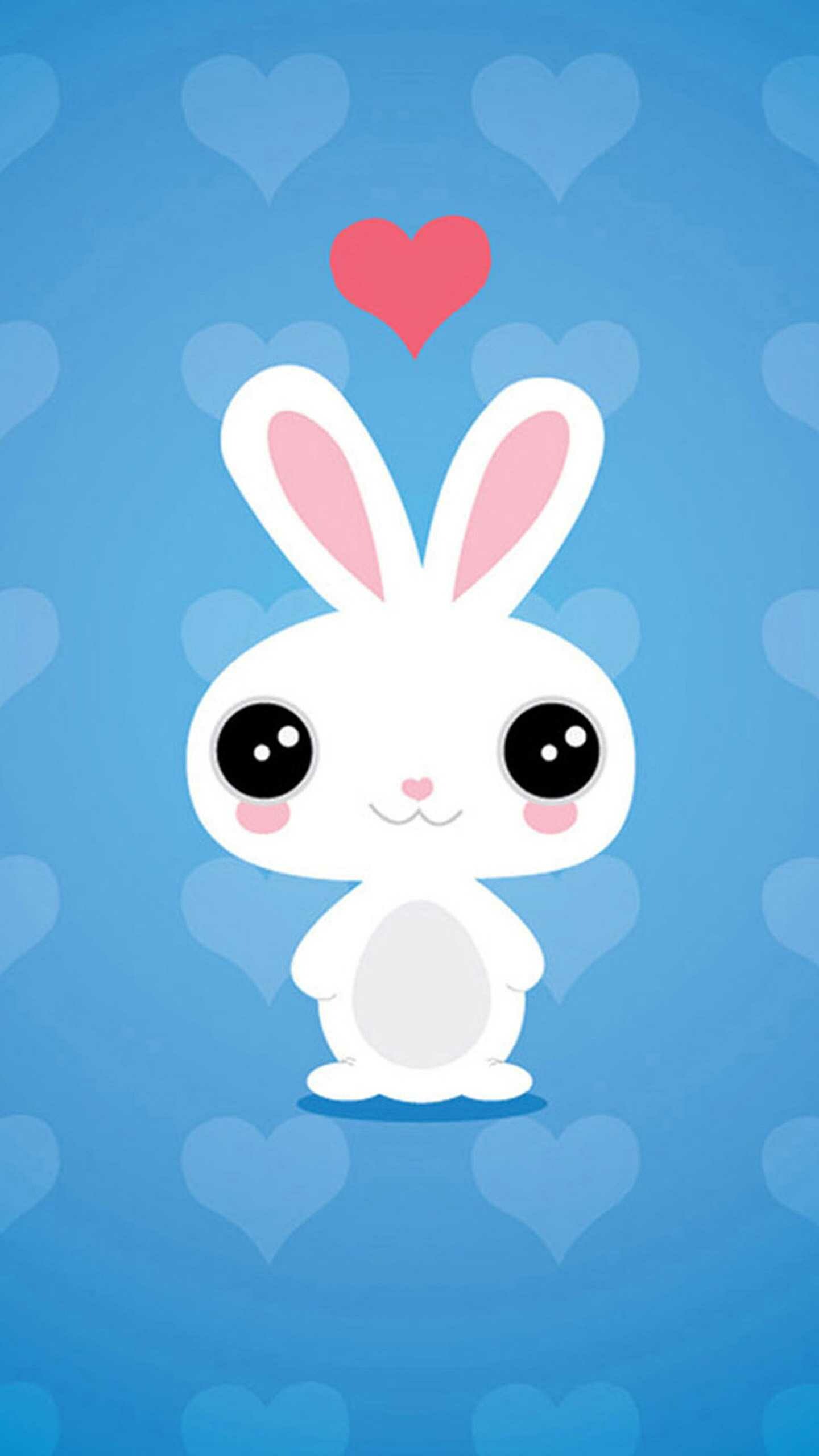 Heart bunny wallpaper, Love for rabbits, Emotional connection, Bunny affection, 1440x2560 HD Phone