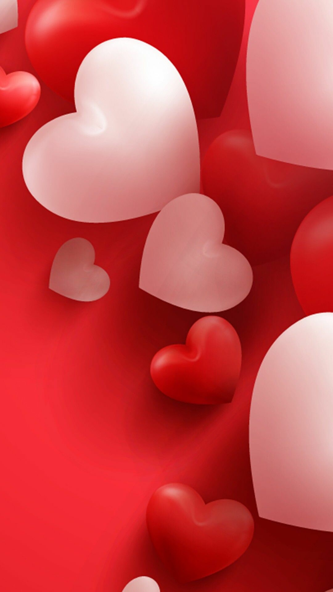 Valentine's Day love, iOS wallpaper, Romantic imagery, Heart-filled backgrounds, 1080x1920 Full HD Phone