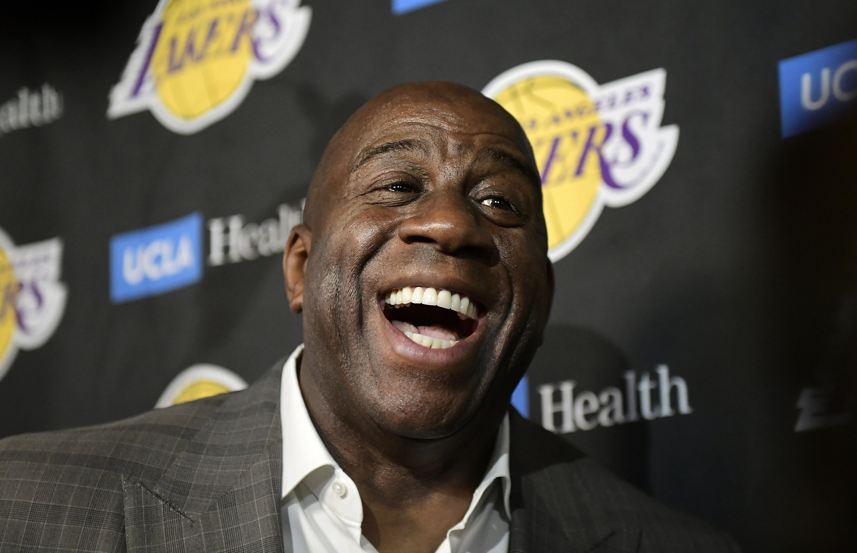 Magic Johnson, Sports, Shift focus, Community, 3000x1940 HD Desktop