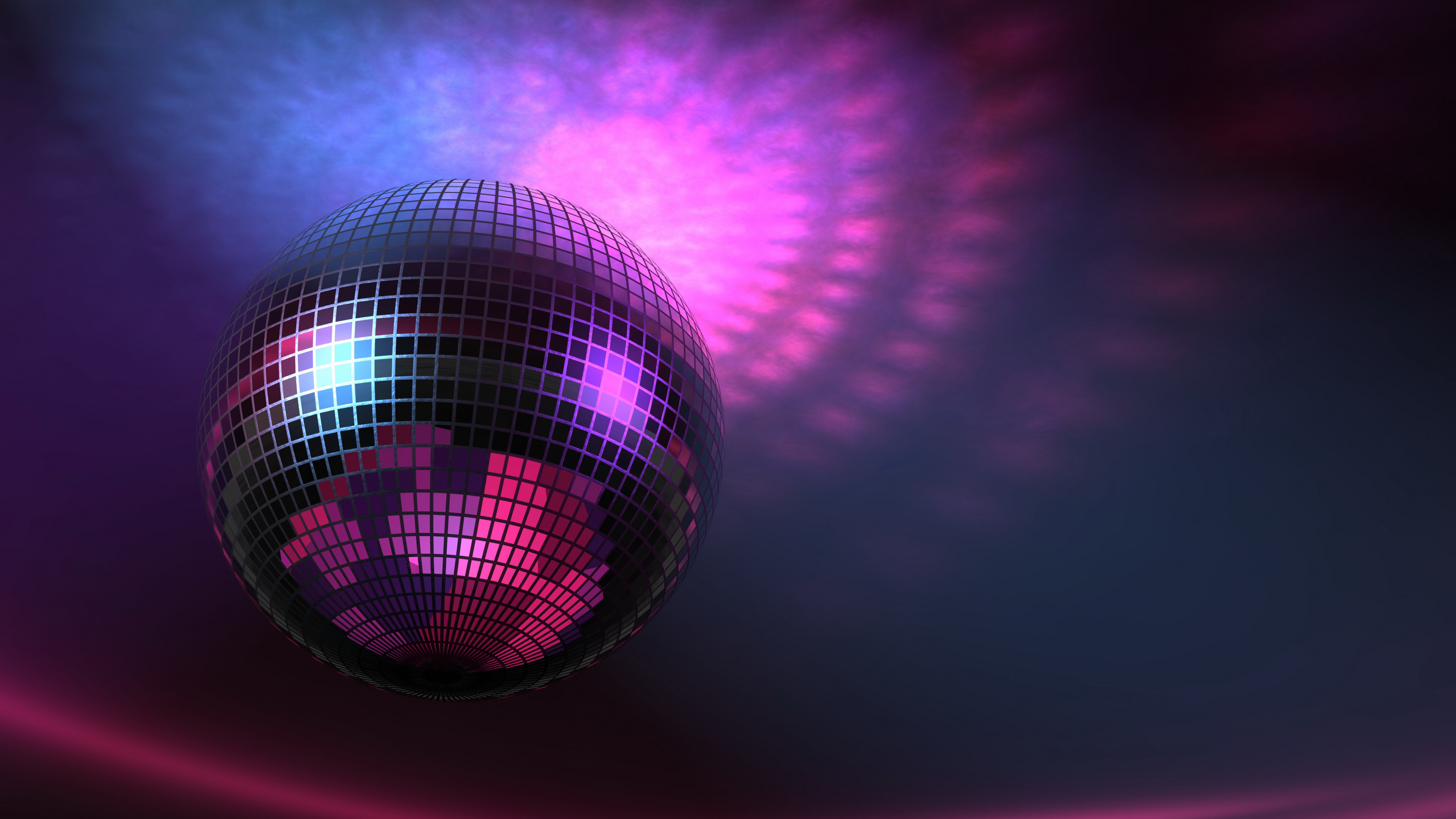 Mirror ball, Disco Wallpaper, 3840x2160 4K Desktop