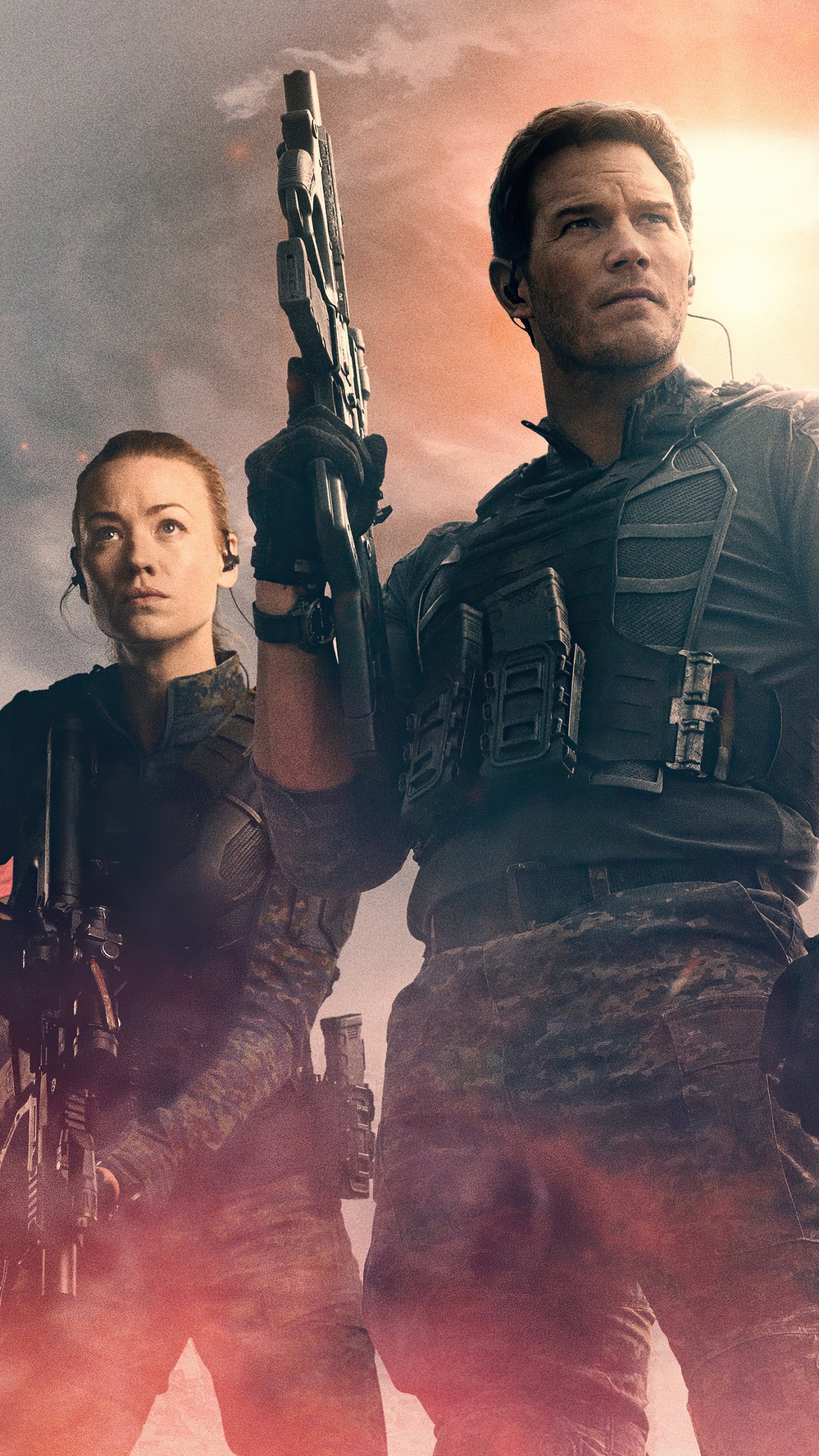 The Tomorrow War, Futuristic warfare, Alien invasion, Intense action, 1440x2560 HD Phone