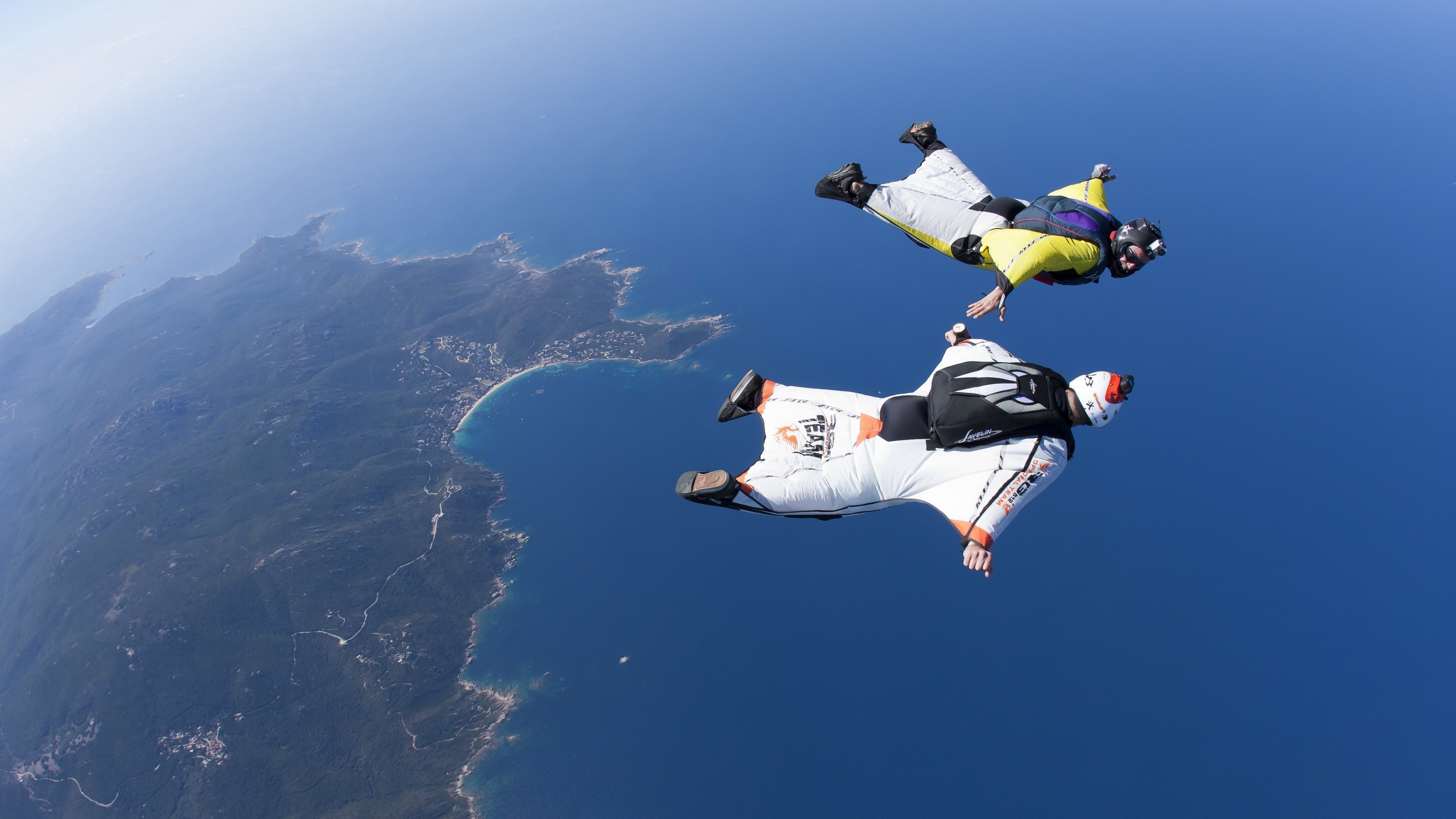 Tandem, Wingsuit Flying Wallpaper, 3840x2160 4K Desktop