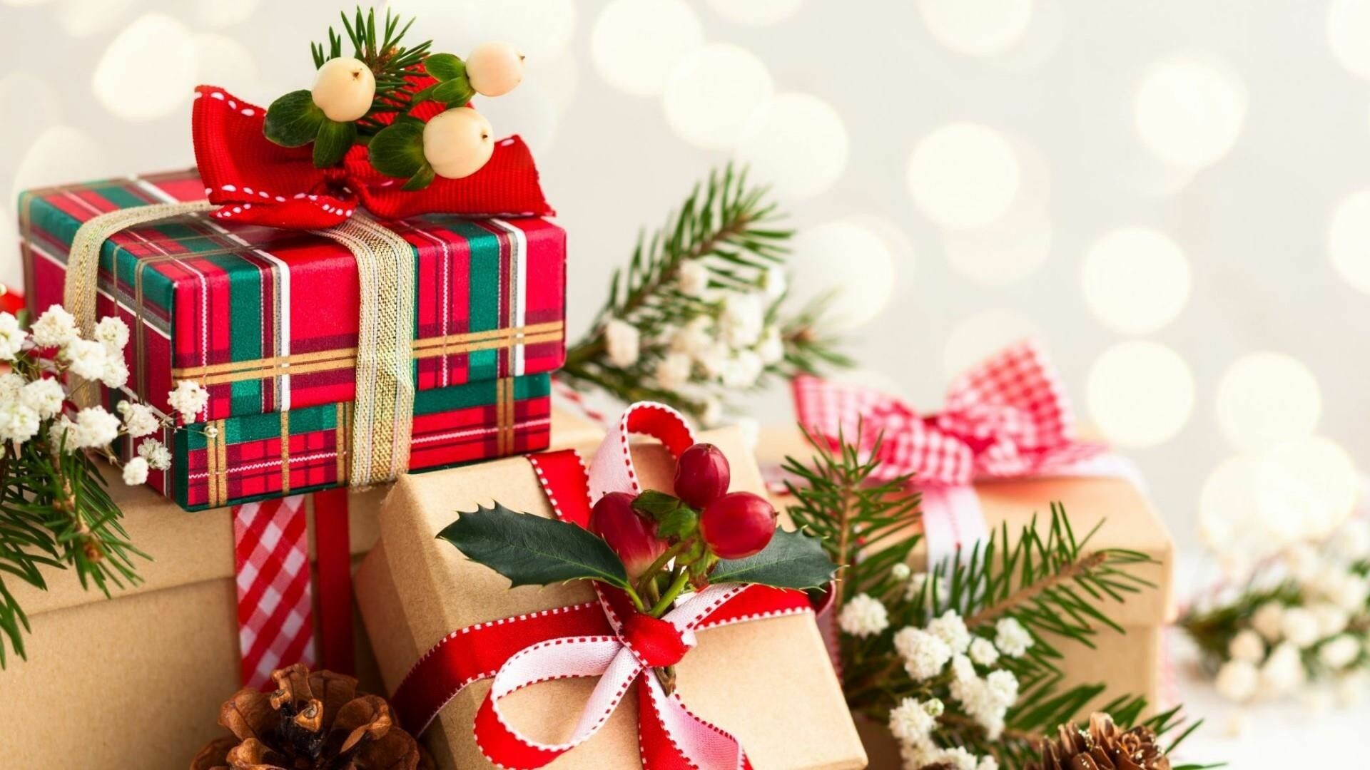 Christmas gifts, Thoughtful presents, Festive surprises, Gift exchange, 1920x1080 Full HD Desktop