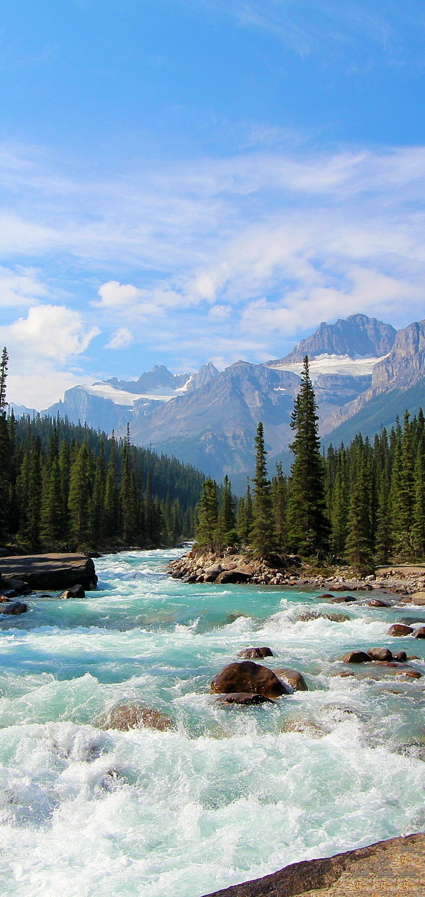 Banff National Park, Rivers Wallpaper, 1440x3040 HD Phone