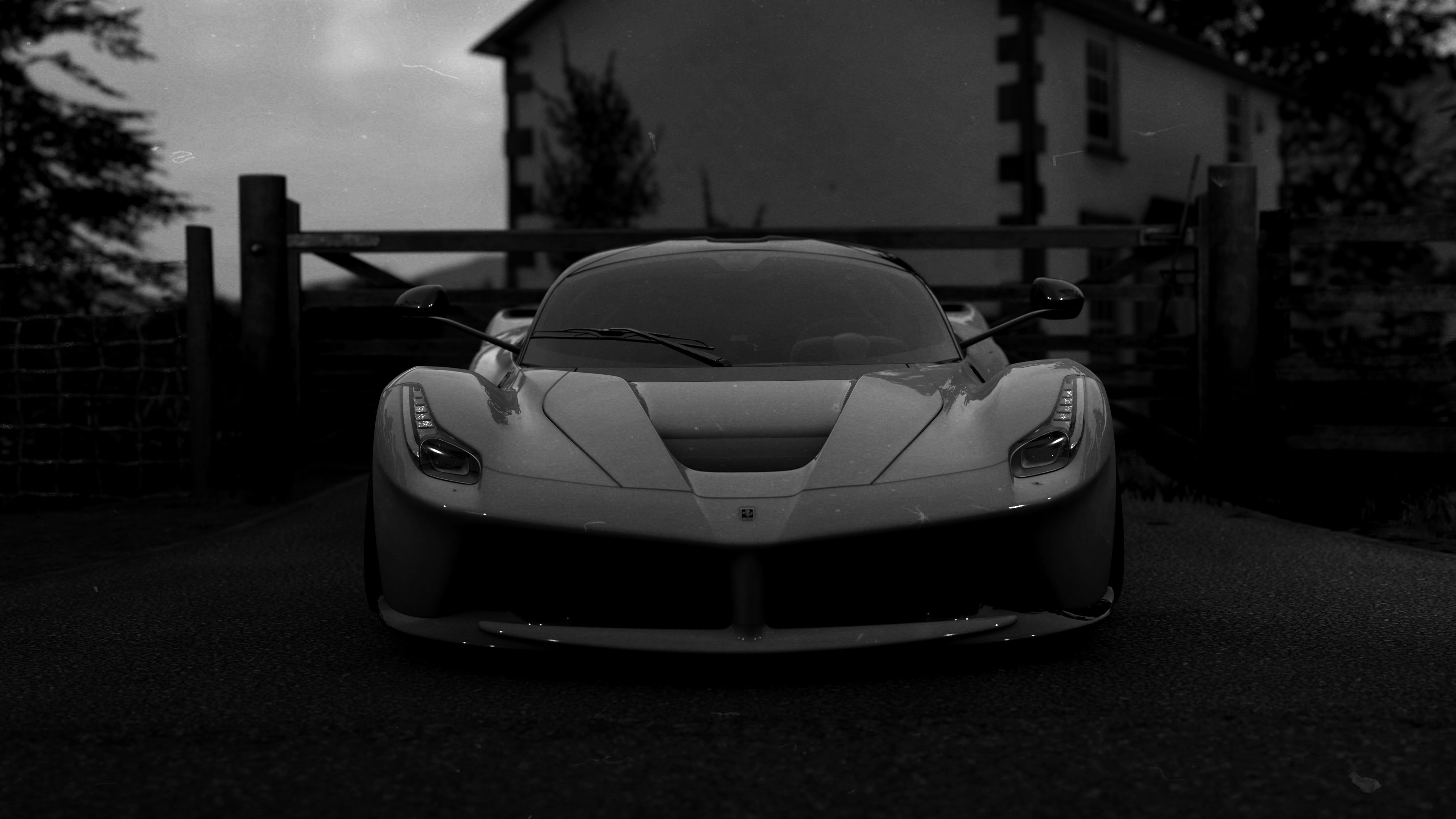 FH4 Monochrome, LaFerrari Wallpaper, 3840x2160 4K Desktop