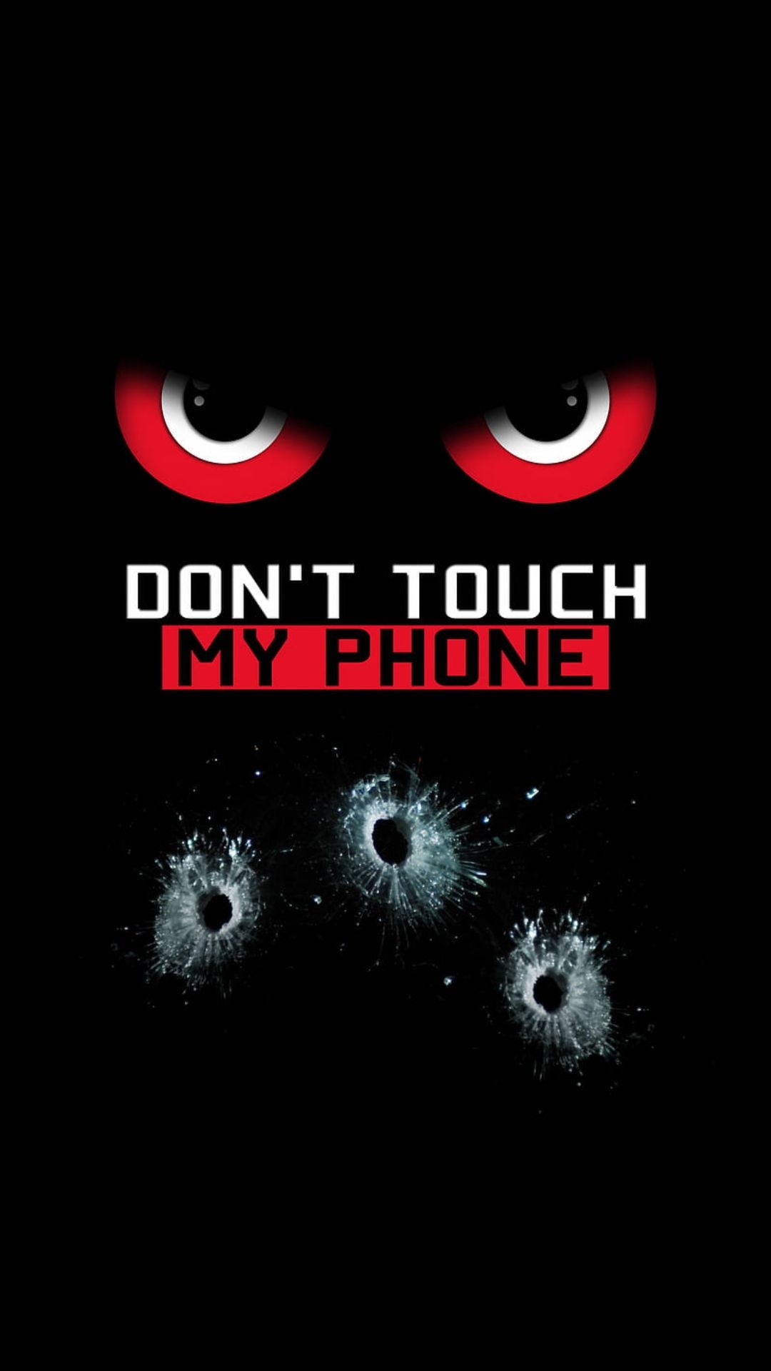 Bullet holes, Don't Touch My Phone Wallpaper, 1080x1920 Full HD Phone