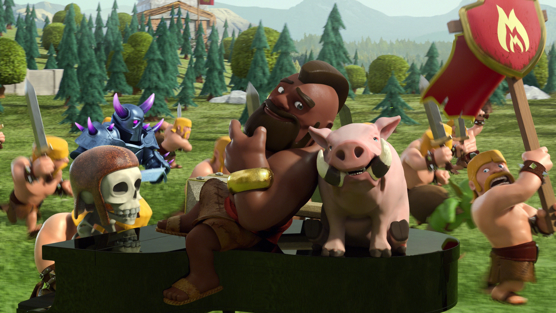 Hog Rider, Clash of Clans Wallpaper, 1920x1080 Full HD Desktop