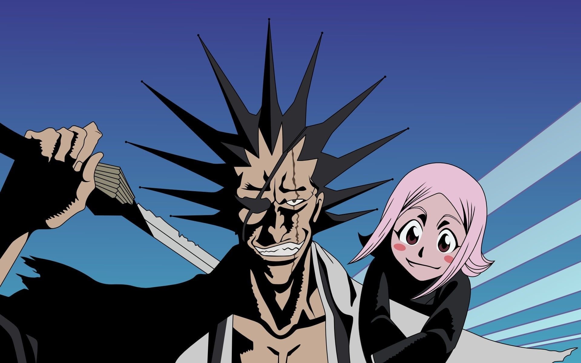 Kenpachi, Zaraki Kenpachi Bleach, Kusajishi Yachiru, 1920x1200 HD Desktop