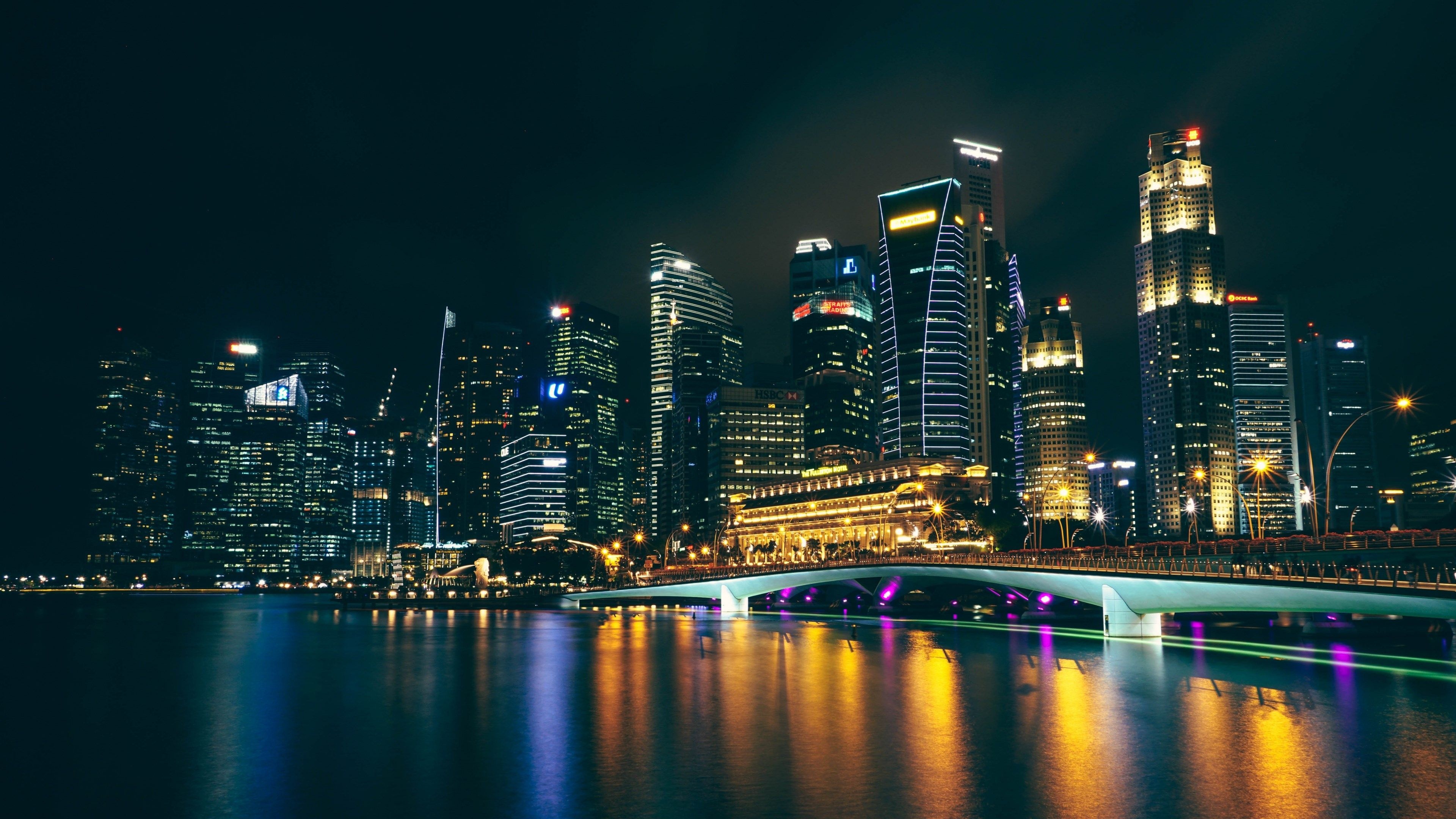 Asia, Travel, Skyline, Singapore, 3840x2160 4K Desktop