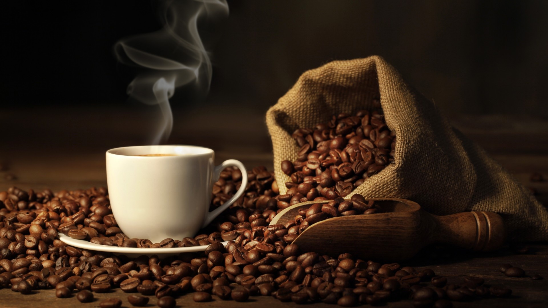 Coffee wallpaper, Alluring aroma, Dark roast, Coffee connoisseur's delight, 1920x1080 Full HD Desktop