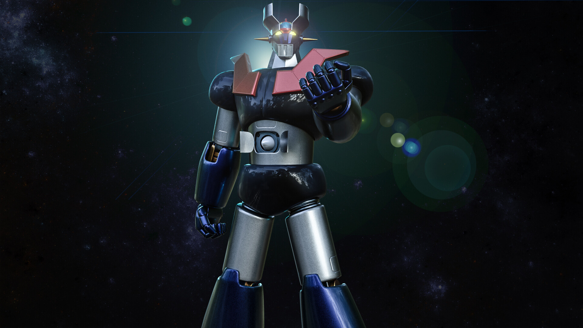 Mazinger Z artwork, Creative showcase, Artistic talent, Visual inspiration, 1920x1080 Full HD Desktop