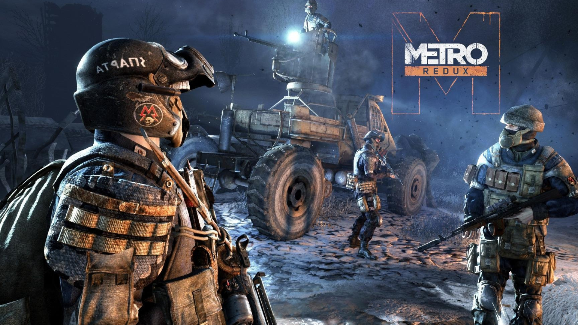 Metro: 2033 Redux, Ruined cityscape, Gas mask-wearing protagonist, Looming danger, 1920x1080 Full HD Desktop