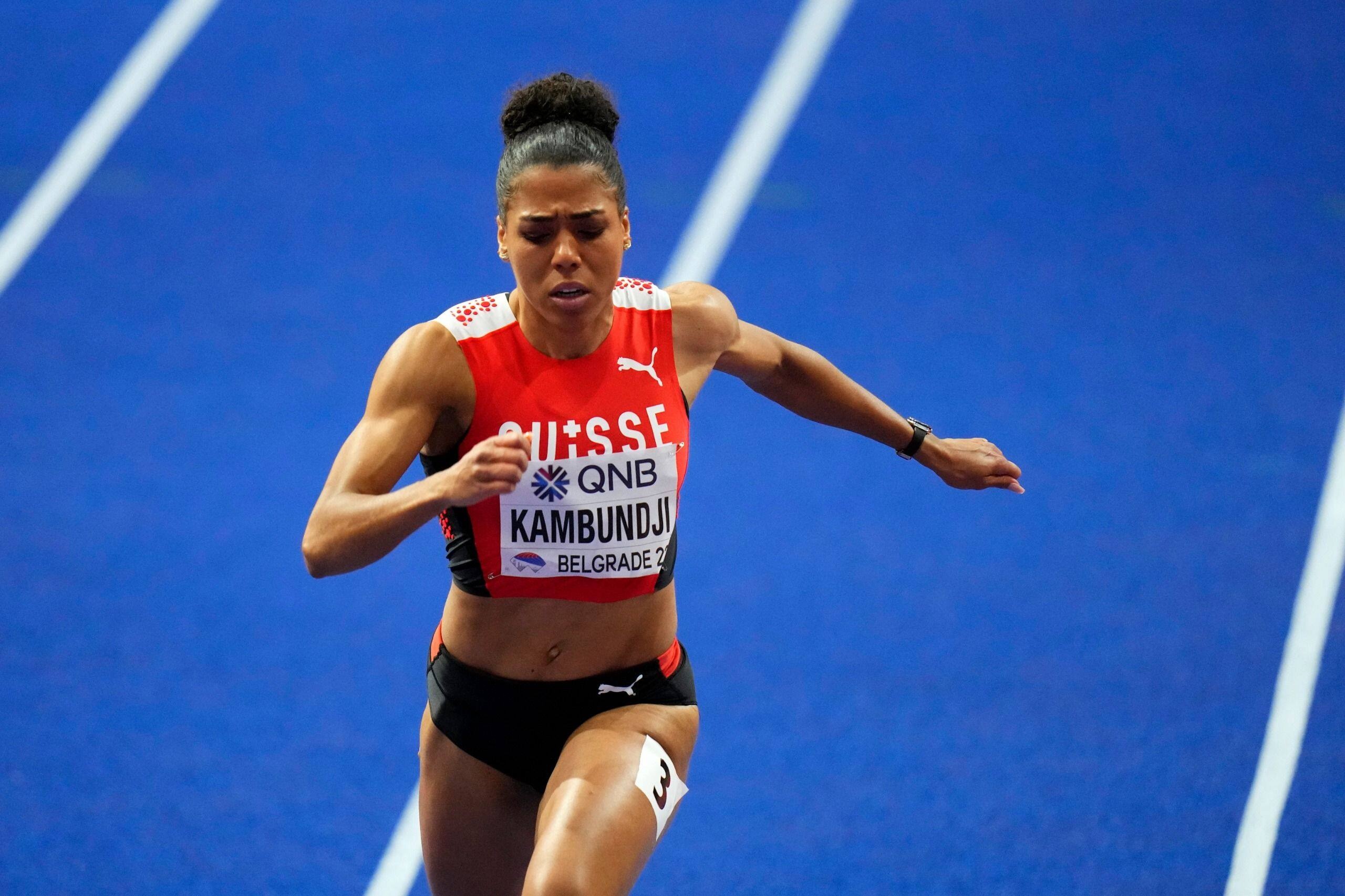 Mujinga Kambundji, Indoor world champion, 60m sprint, Sports triumph, 2560x1710 HD Desktop