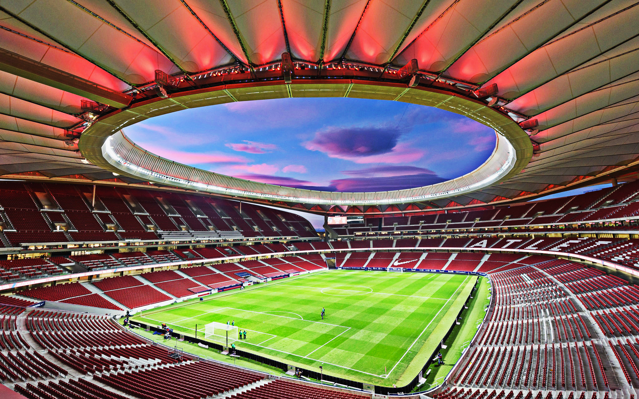 Wanda Metropolitano, La Peineta, Madrid stadium, New Spanish football arena, 2560x1600 HD Desktop