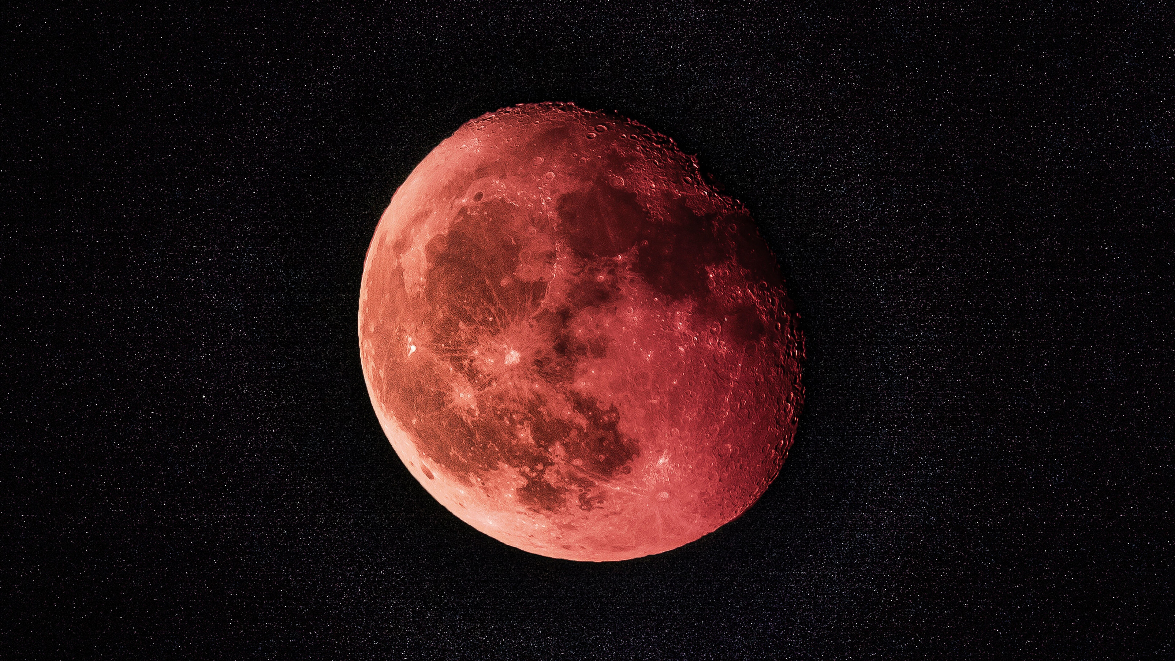 Blood moon, Lunar Eclipse Wallpaper, 3840x2160 4K Desktop