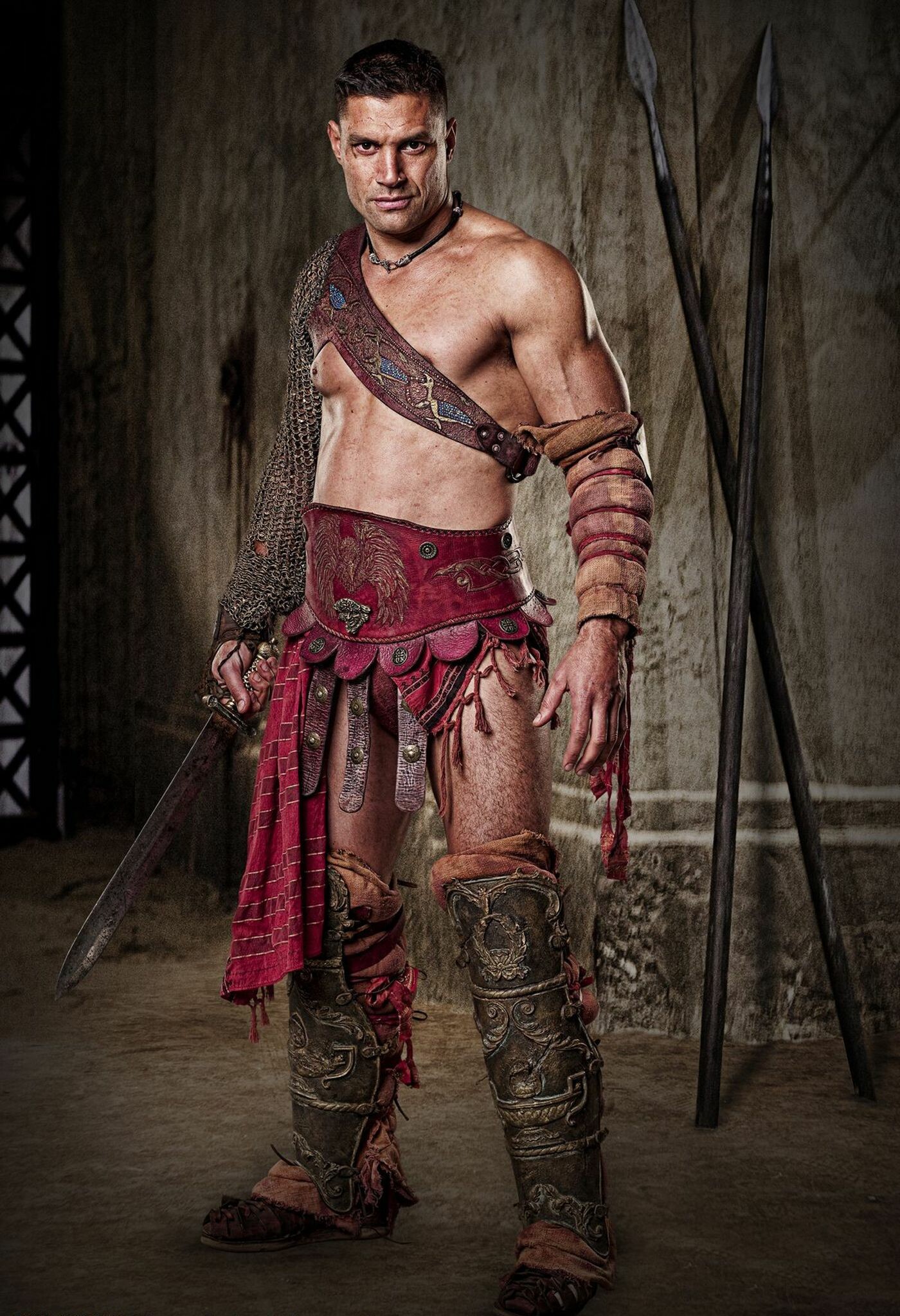 Crixus, Spartacus: Gods of the Arena Wallpaper, 1400x2050 HD Phone