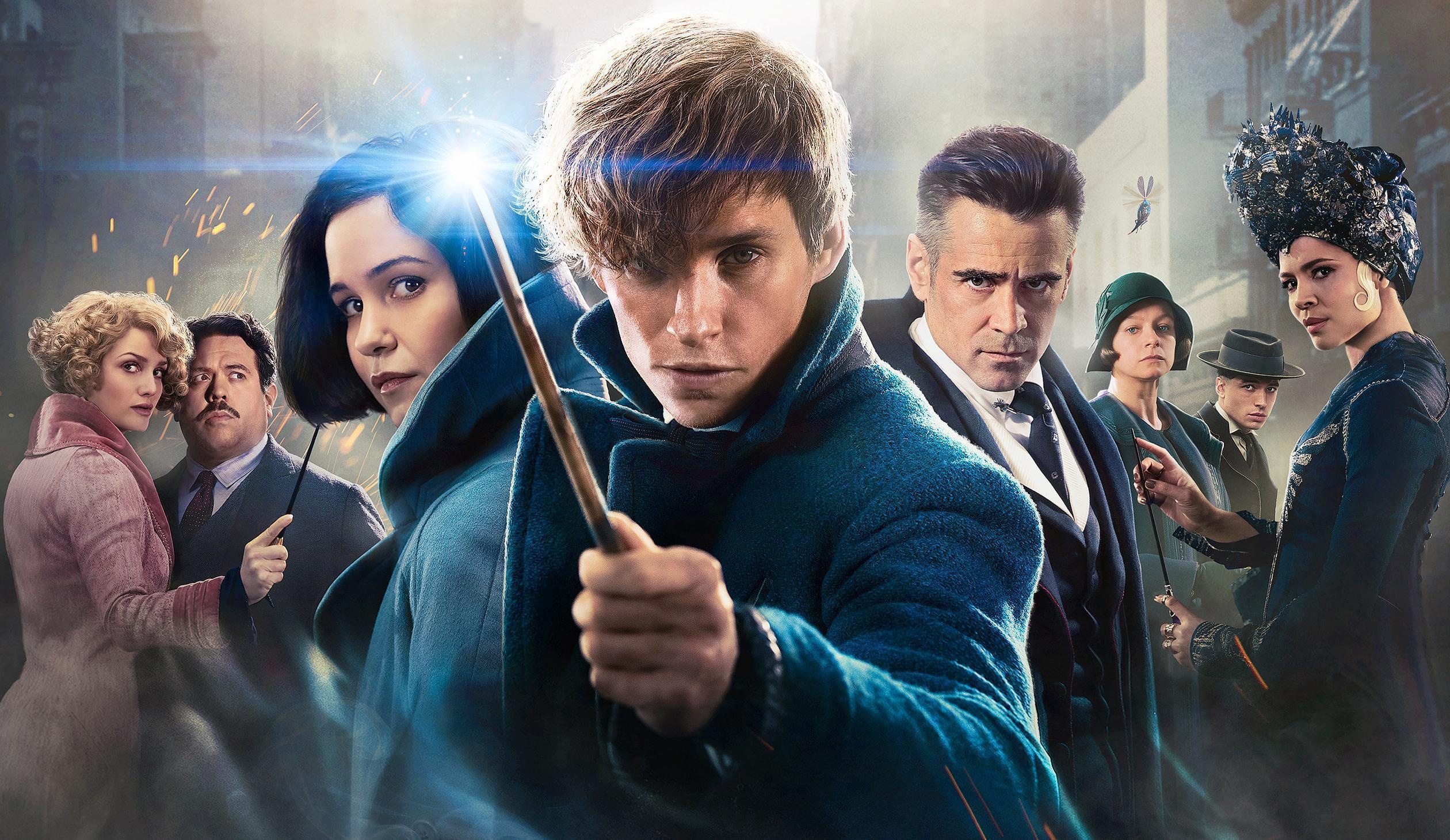 Fantastic Beasts, Magical creatures, Adventure film, Wizarding world, 2520x1460 HD Desktop