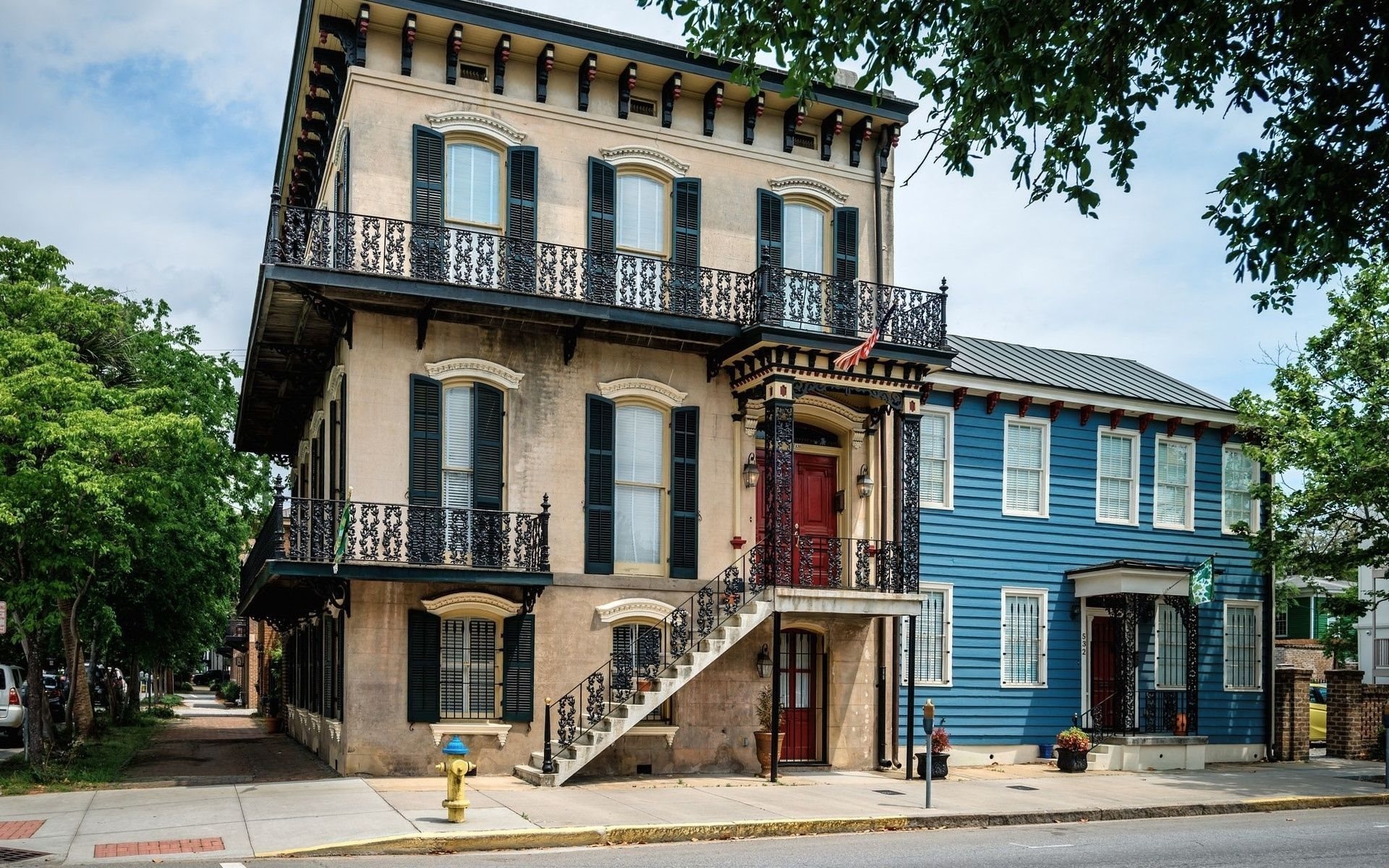 Old house Savannah Georgia, High quality pictures, 1920x1200 HD Desktop