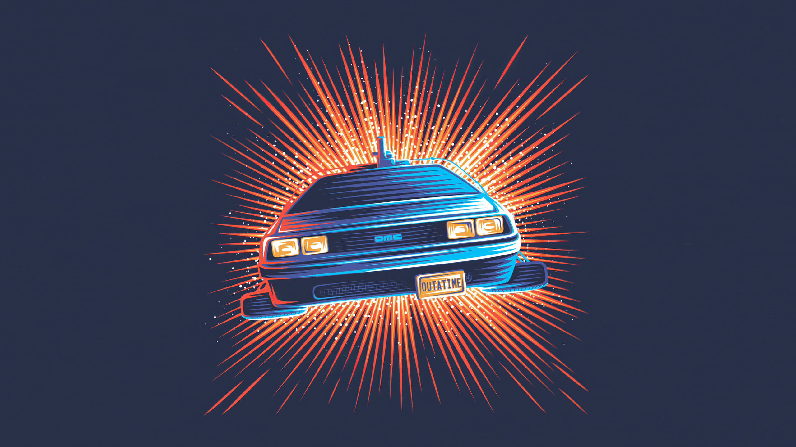 DeLorean DMC-12, 4K resolution, HD wallpapers, Cool backgrounds, 2560x1440 HD Desktop