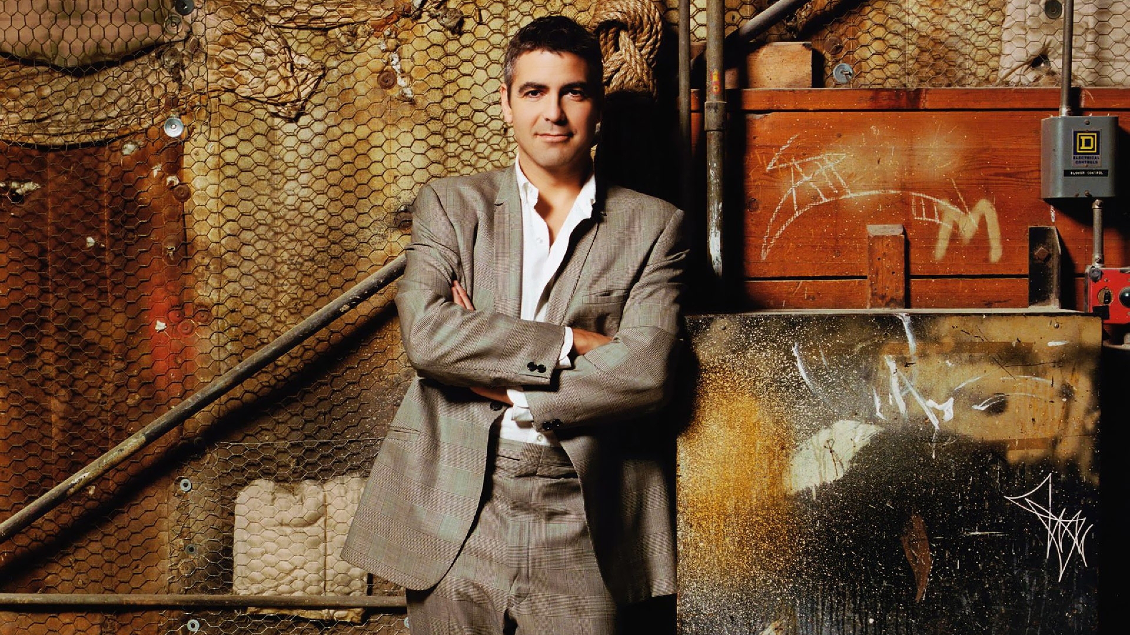 George Clooney, Widescreen HD, Sophisticated charm, Timeless appeal, 3840x2160 4K Desktop
