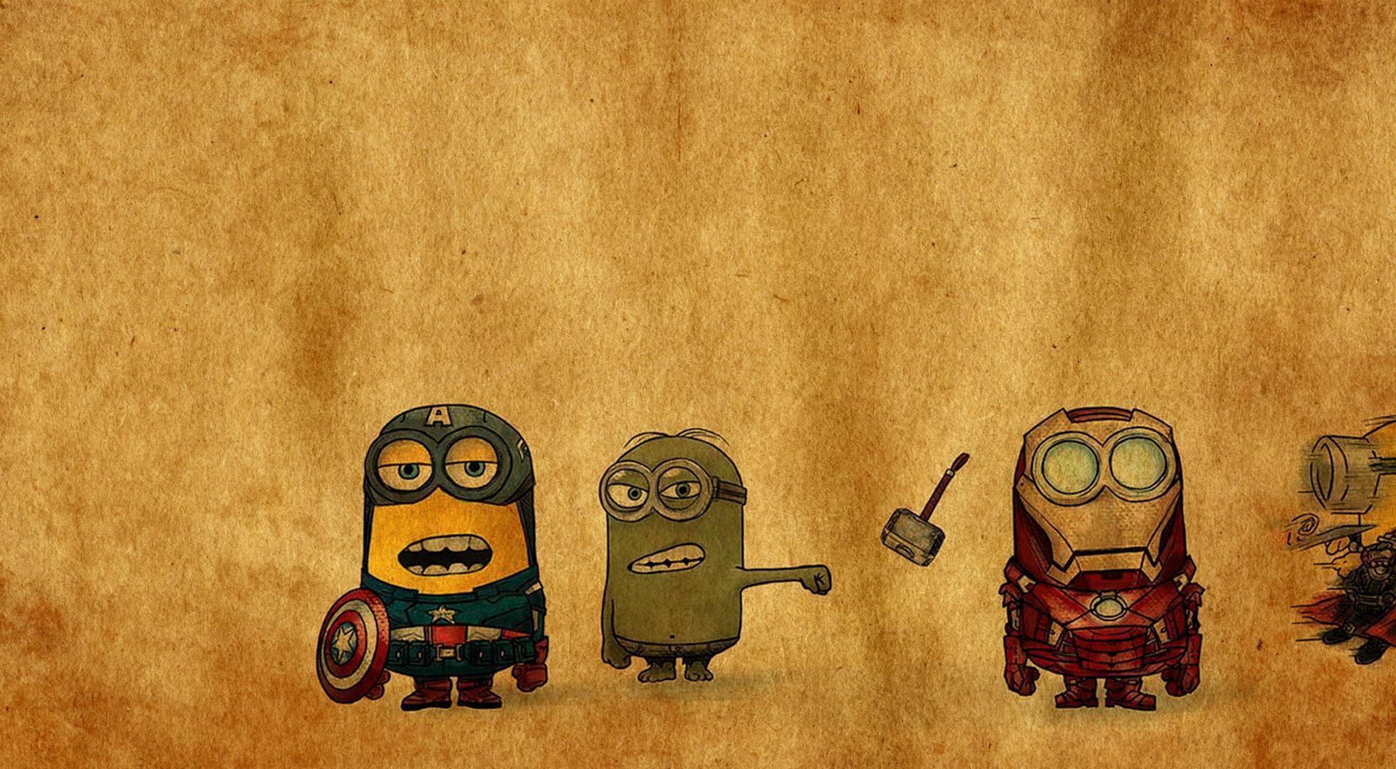 Minions Avengers, Funny Wallpaper, 1960x1080 HD Desktop